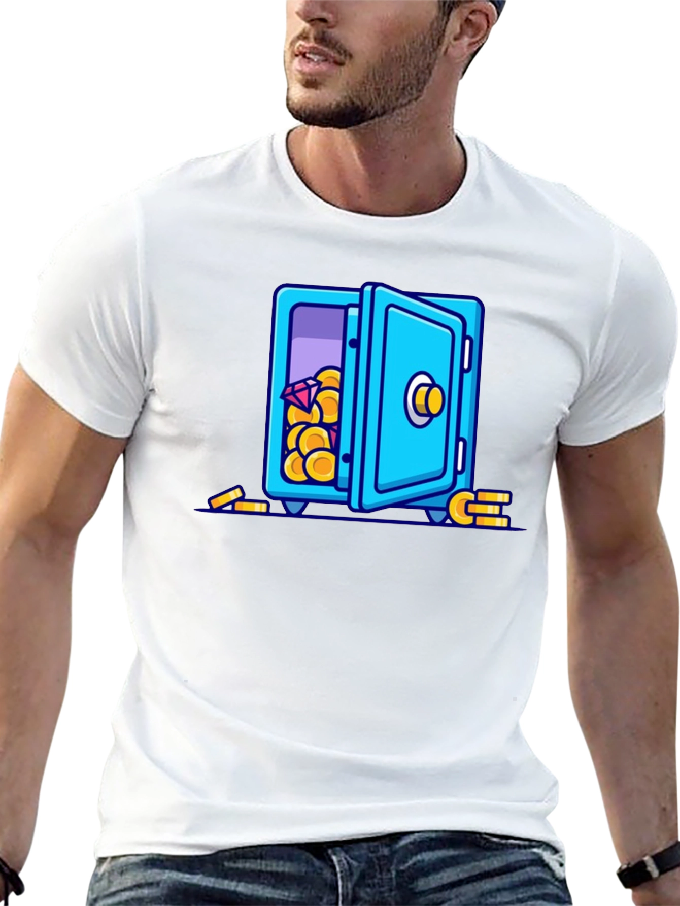 Cartoon Safe T-Shirt - Black