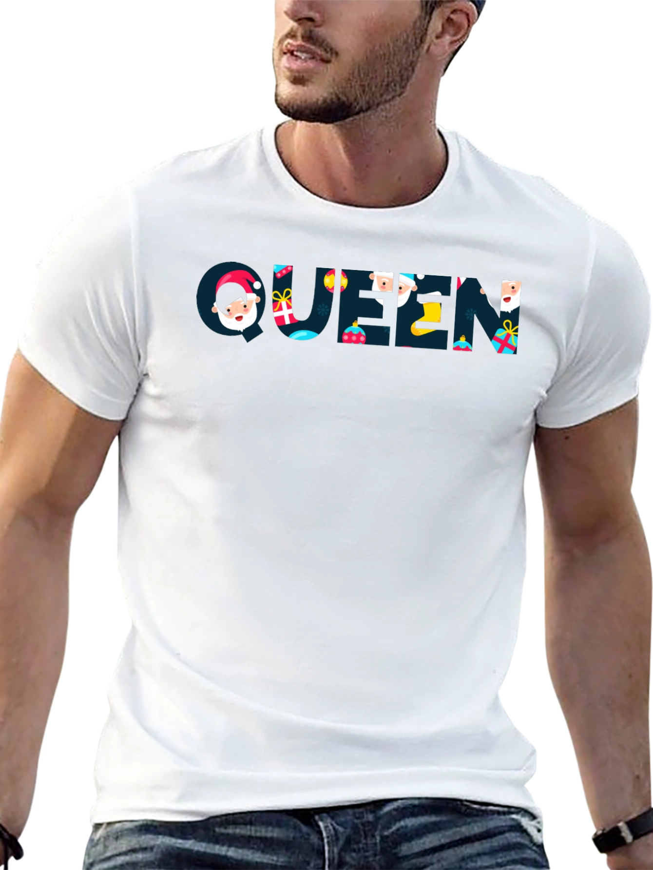Queen Holiday Graphic T-Shirt - Black