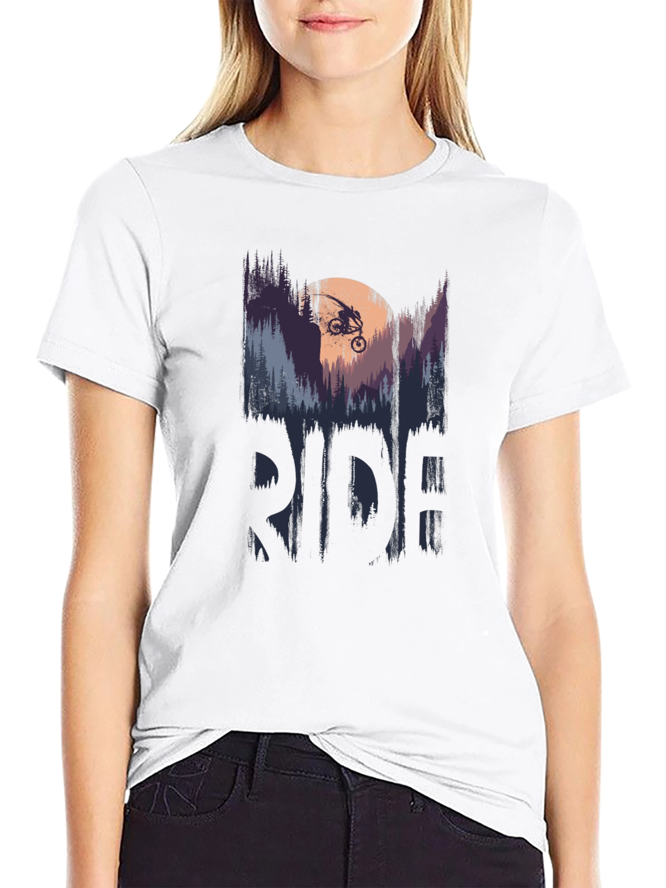 Ride Mountain Bike Graphic T-Shirt