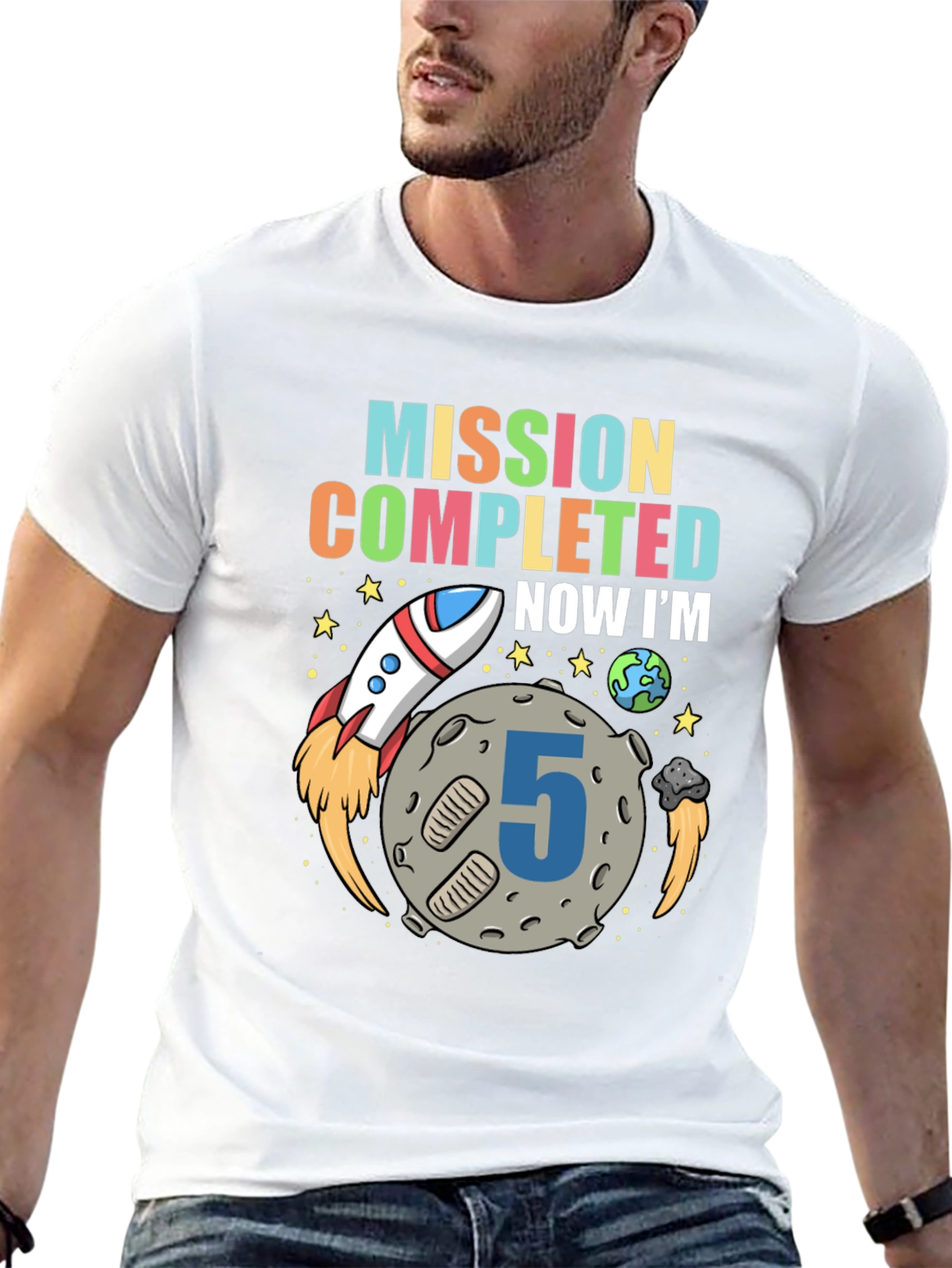 Mission Completed 5th Birthday Boy T-Shirt