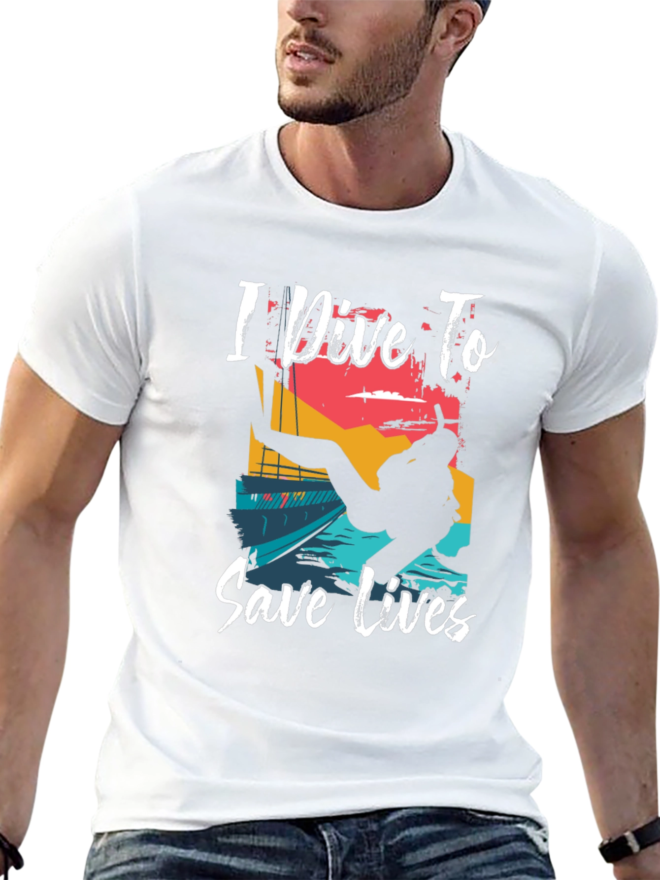 I Dive To Save Lives Graphic T-Shirt