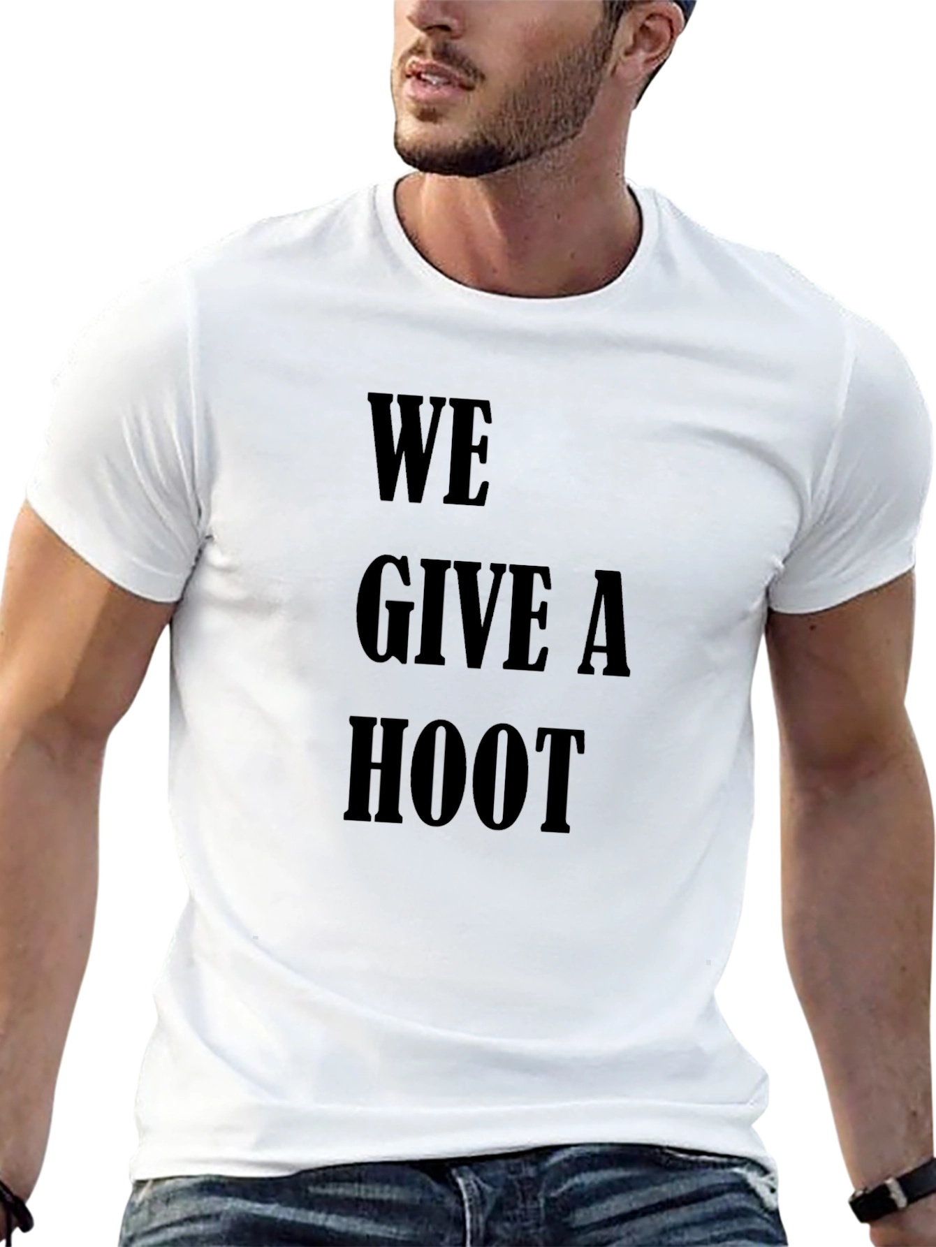We Give A Hoot Graphic T-Shirt - Black