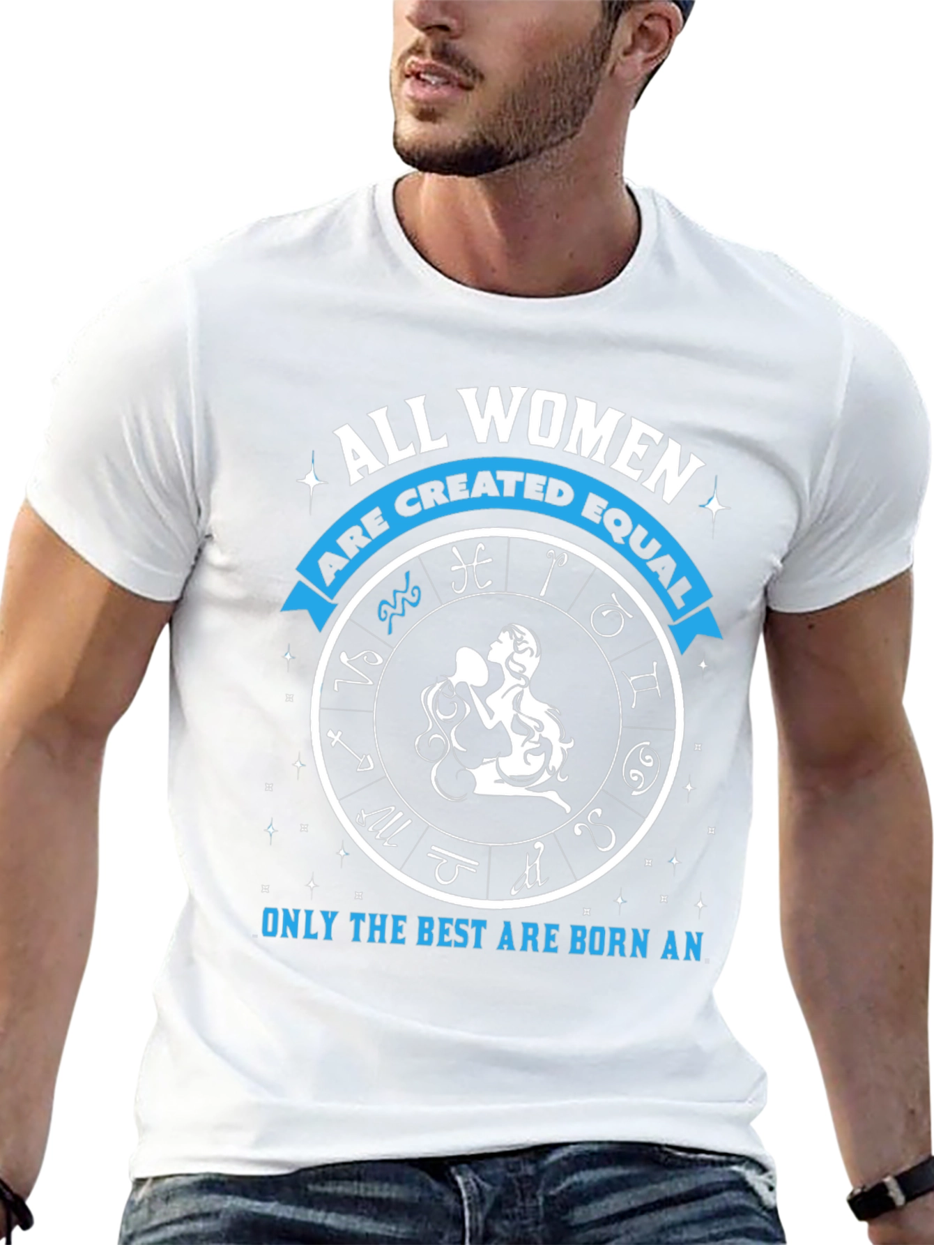Zodiac Aquarius Womens Graphic T-Shirt