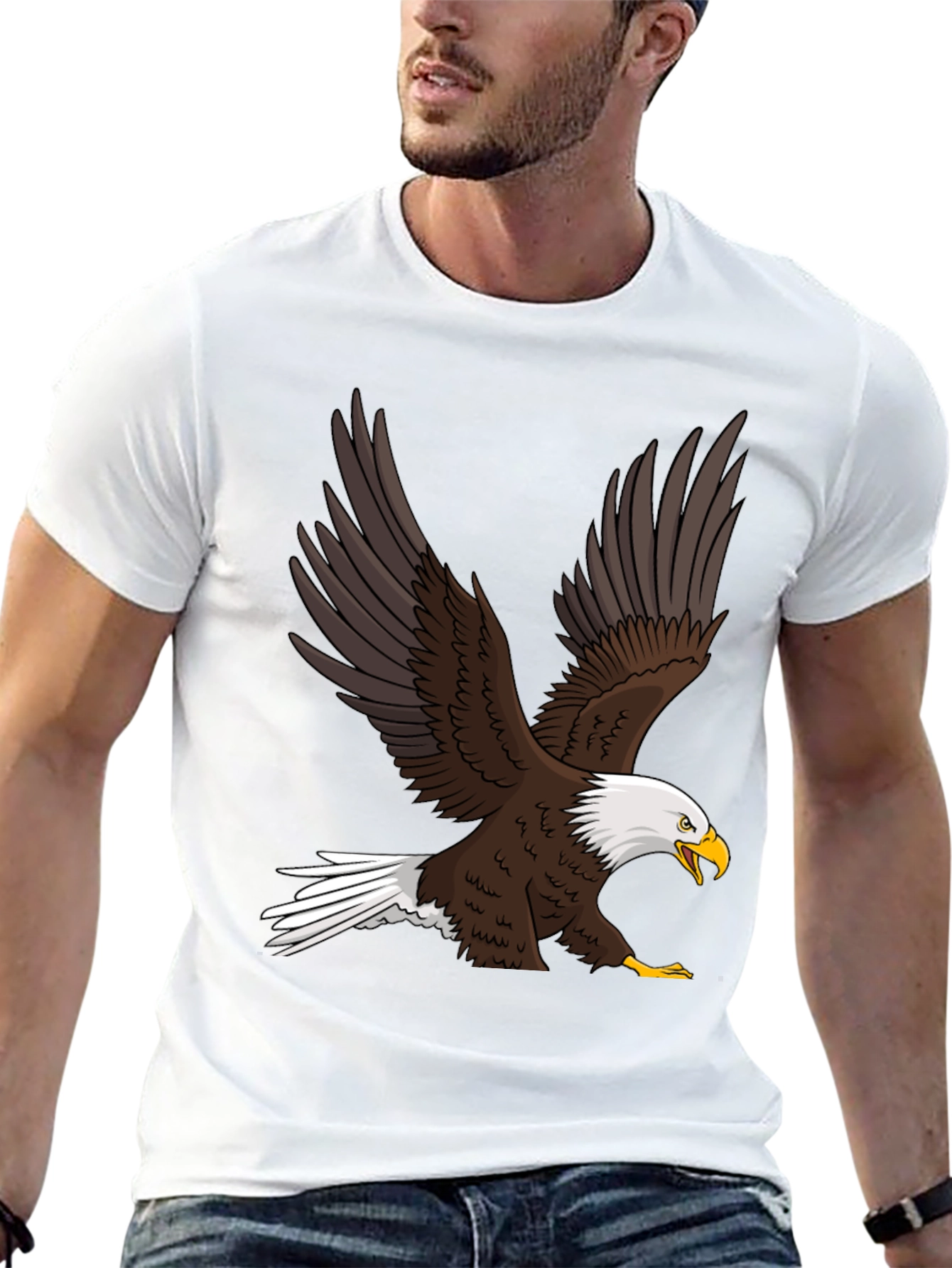 Eagle Graphic Tee - Mens Black T-Shirt