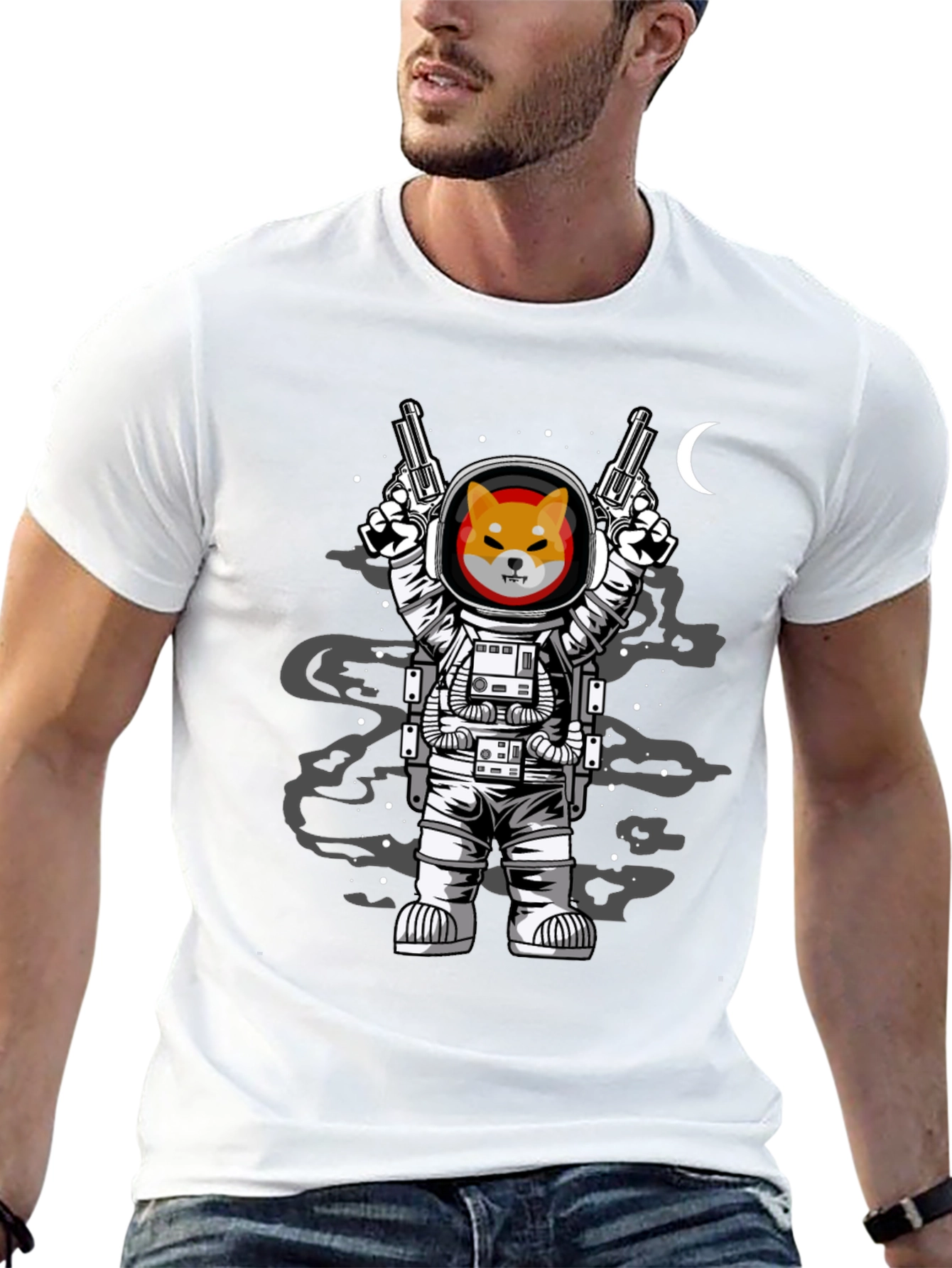Shiba Inu Astronaut T-Shirt