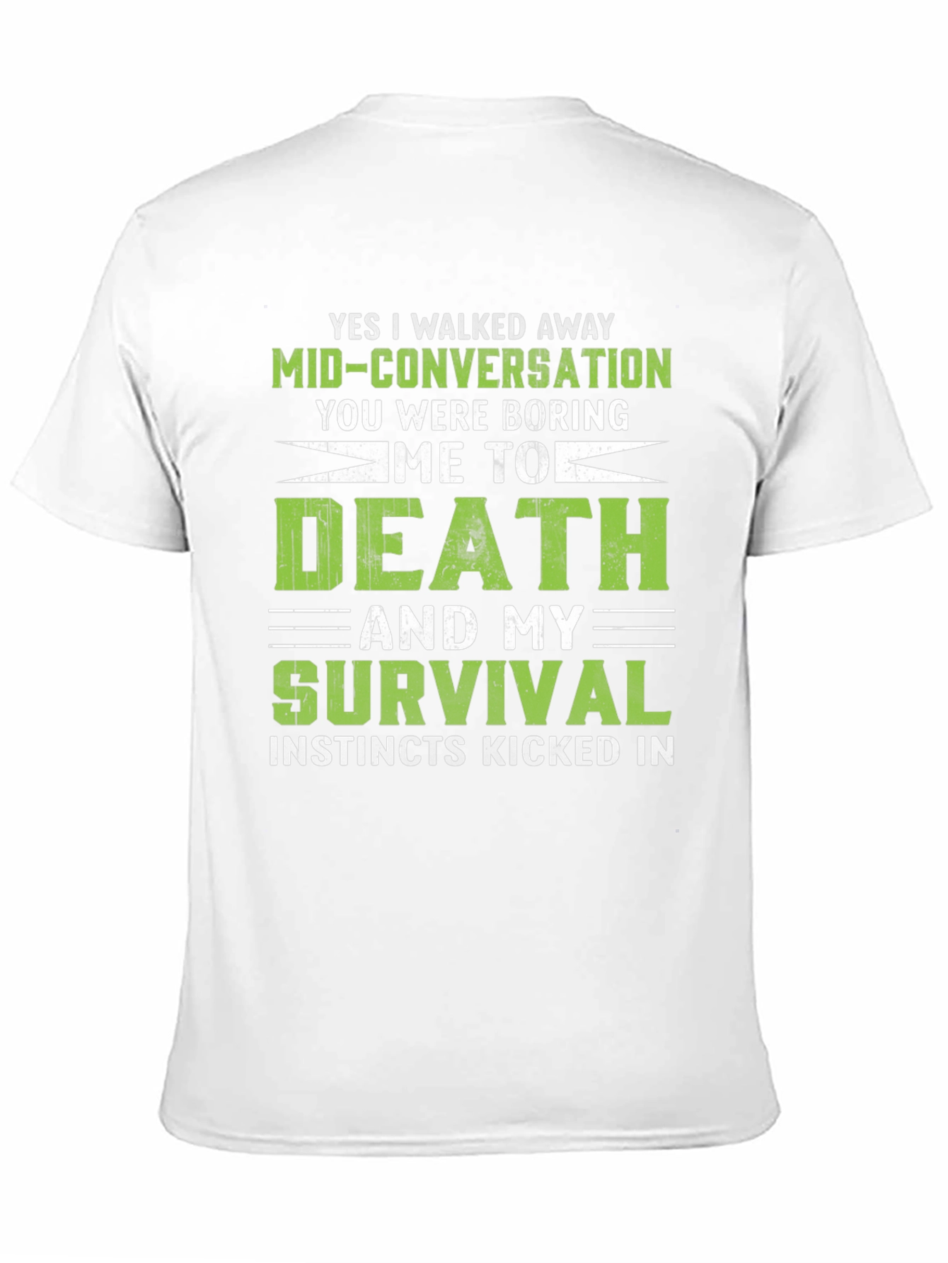 Funny Death and Survival Graphic Tee