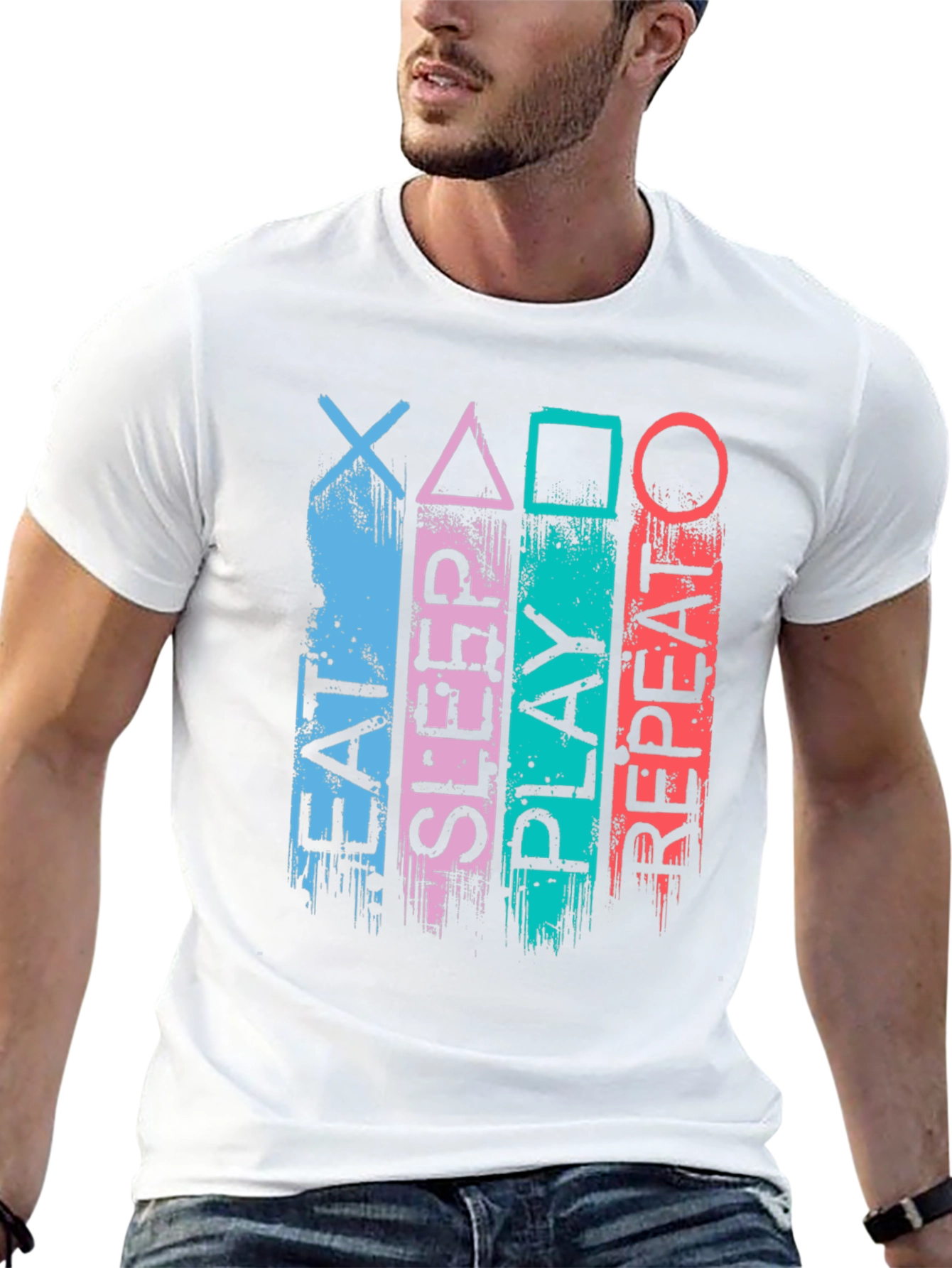 Eat Sleep Play Repeat Gamer T-Shirt