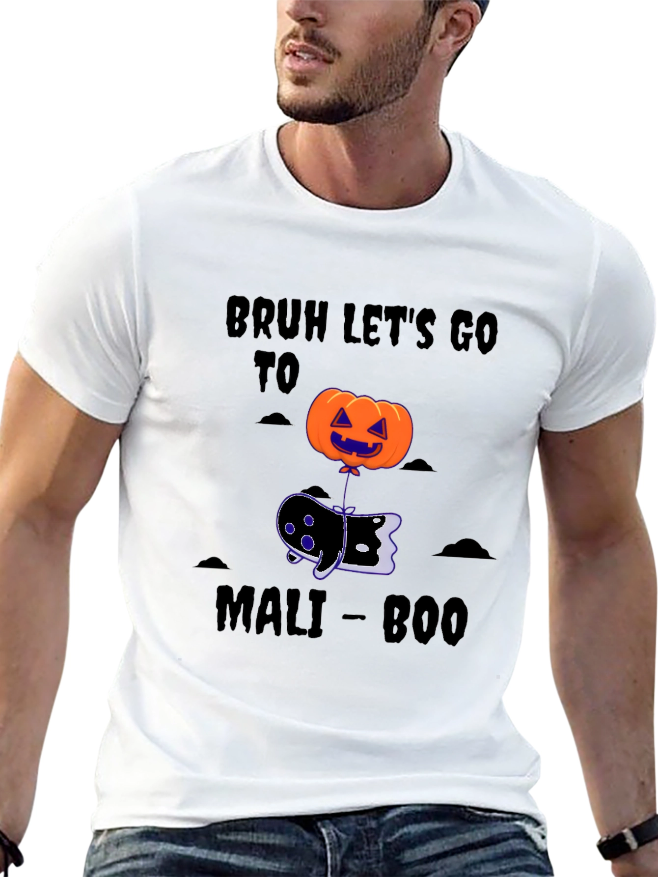 Bruh Lets Go To Mali-Boo Halloween T-Shirt
