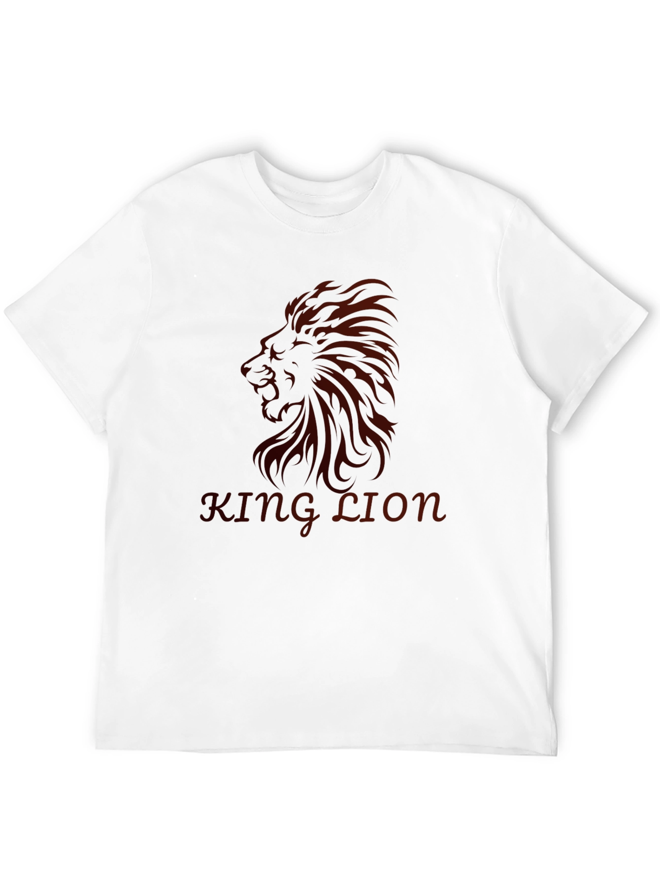 King Lion Black Graphic T-Shirt