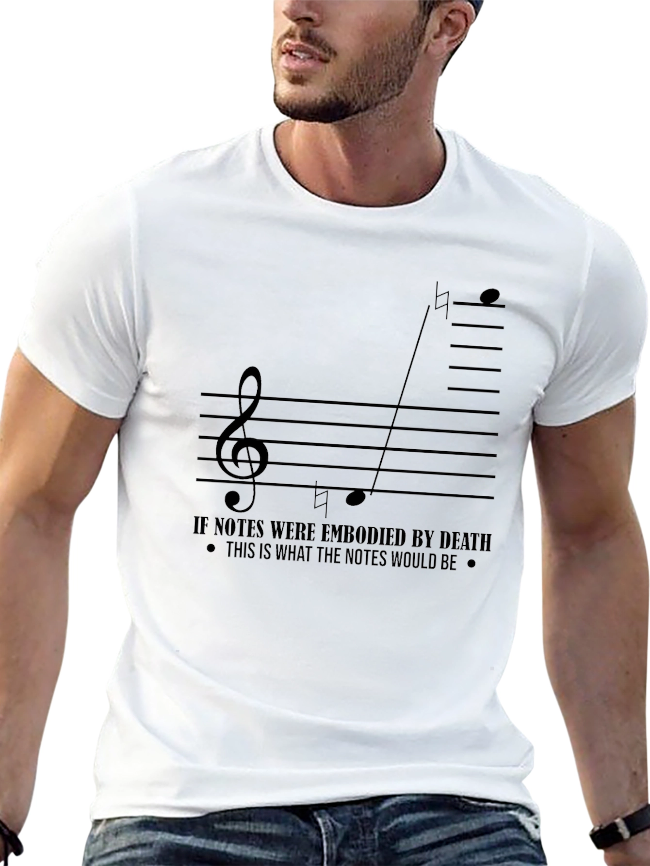 Musical Note T-Shirt - Embodied Death Design