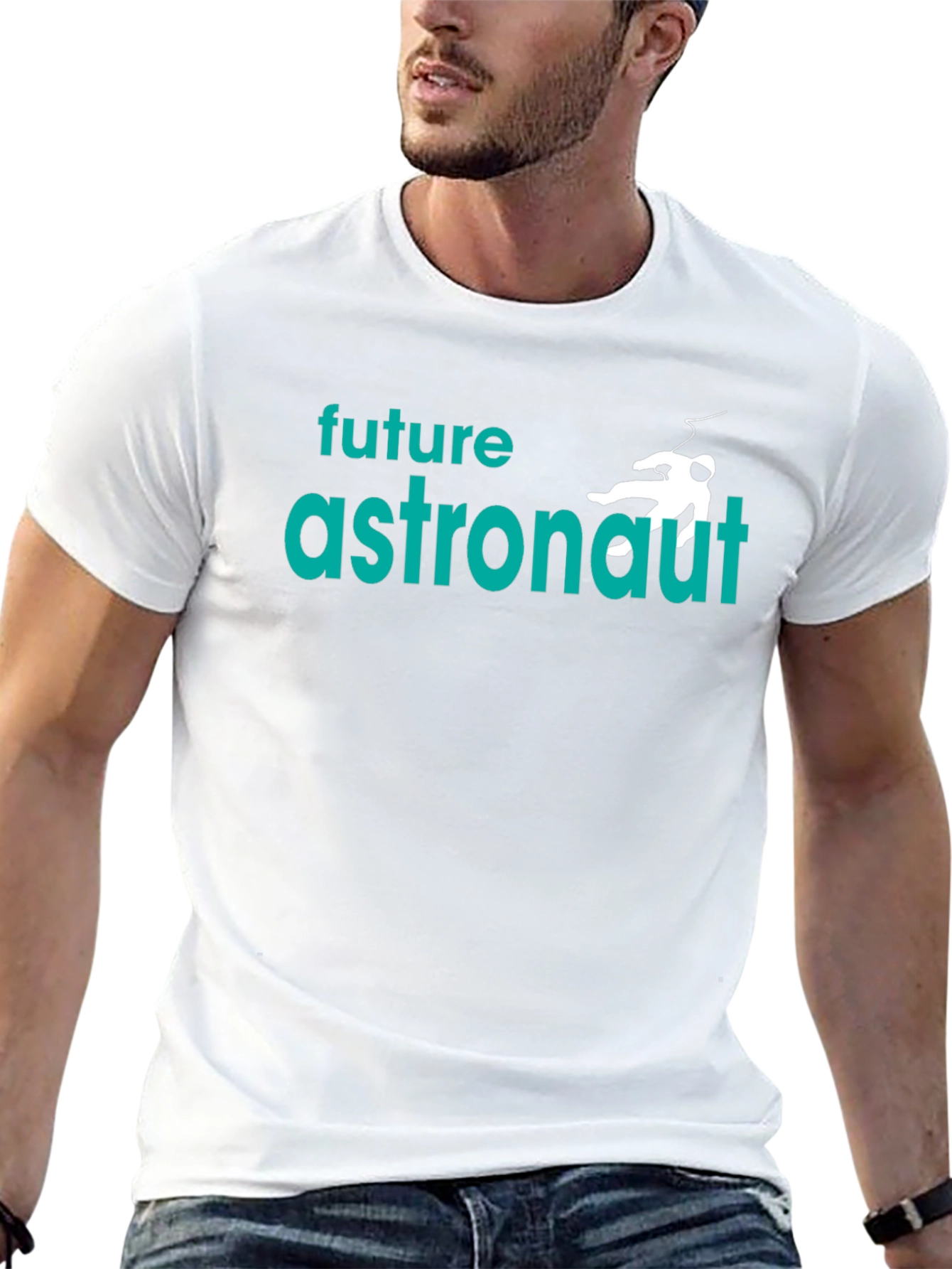 Future Astronaut Graphic Tee - Black