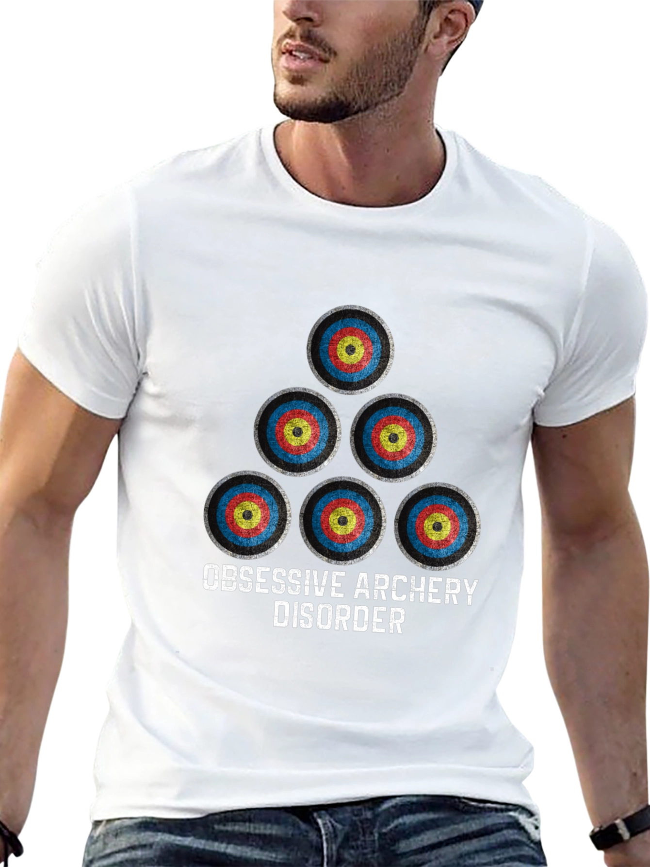 Archery Disorder Graphic Tee - Black Cotton Blend