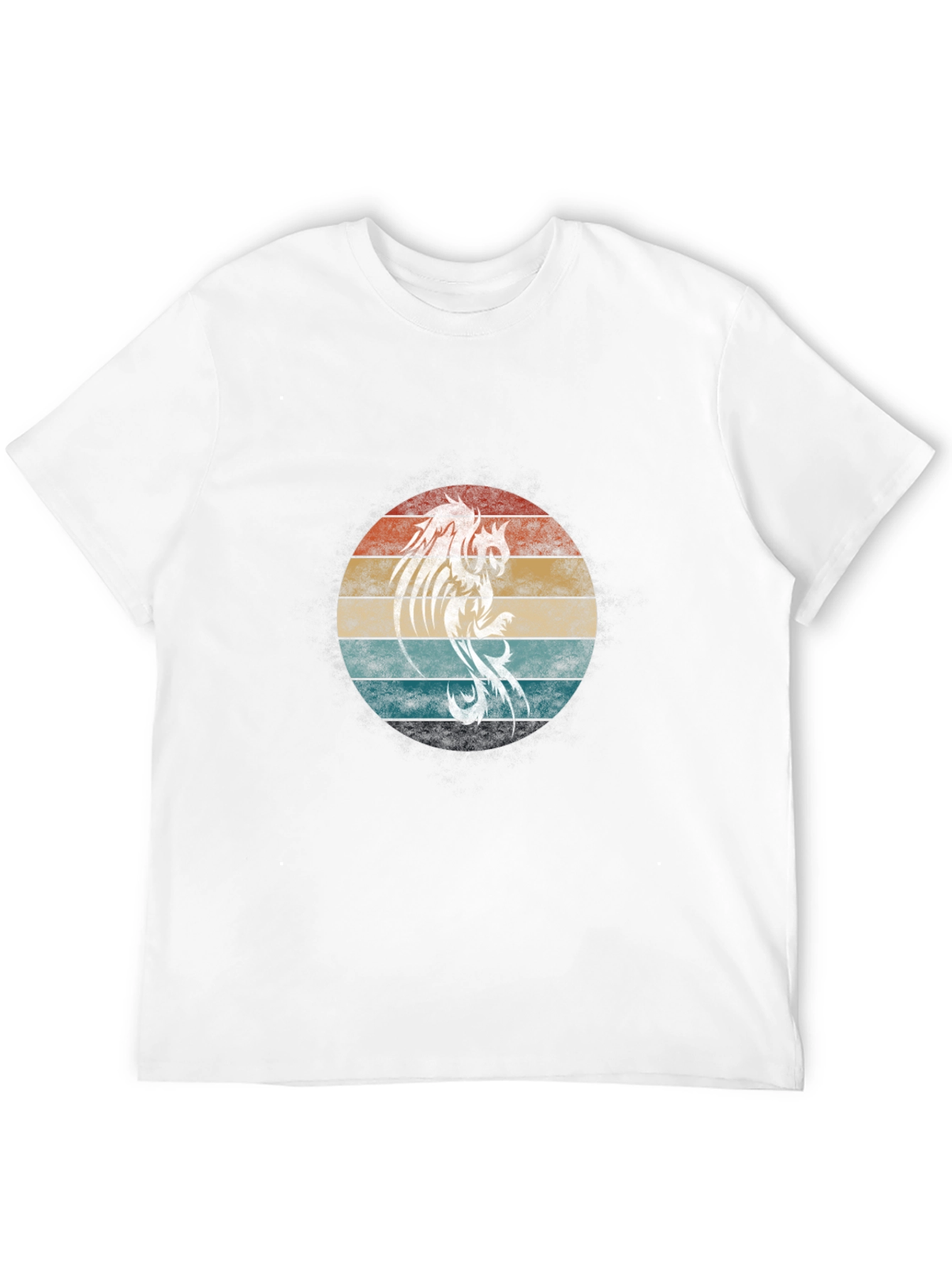 Retro Phoenix Graphic Tee - Black