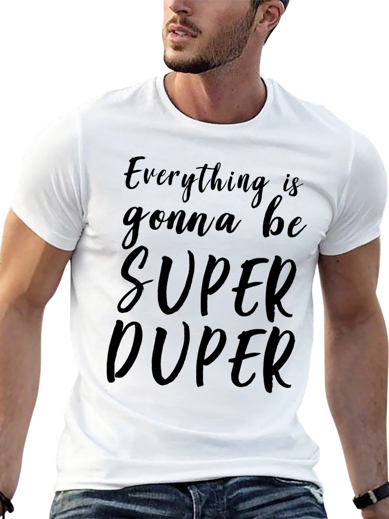 Super Duper Graphic Tee - Mens Black T-Shirt
