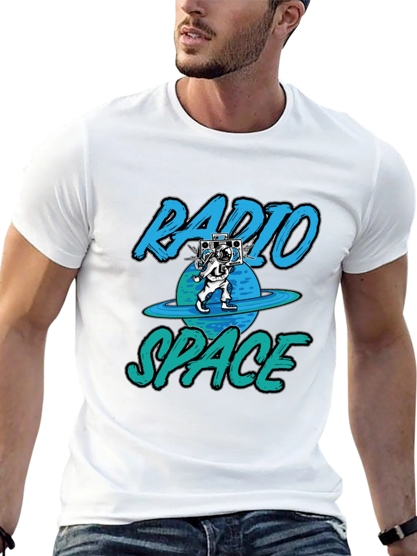 Radio Space T-Shirt - Astronaut Design