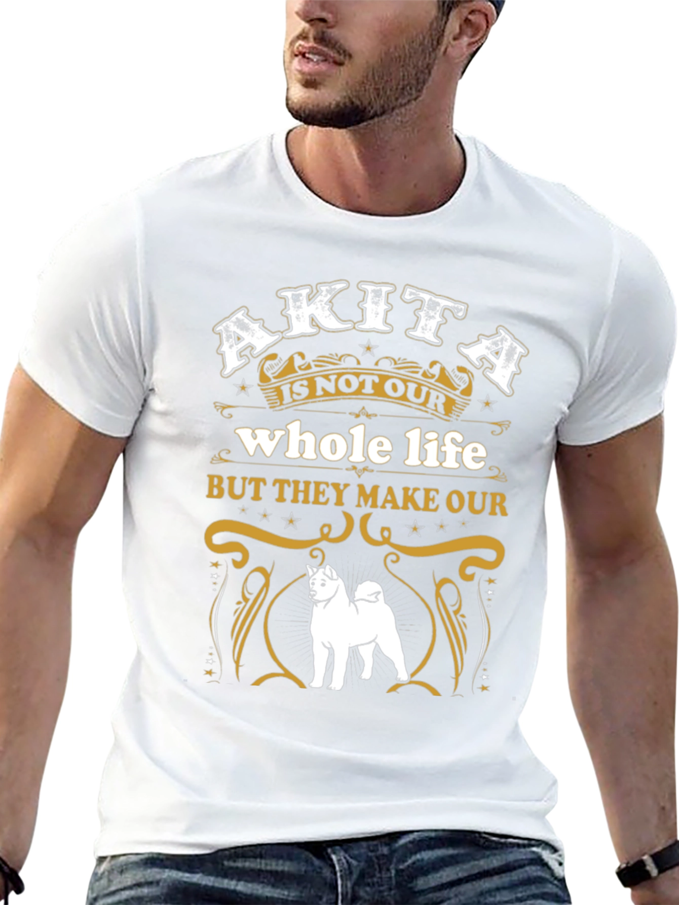 Akita Dog Lover Graphic Tee - Whole Life