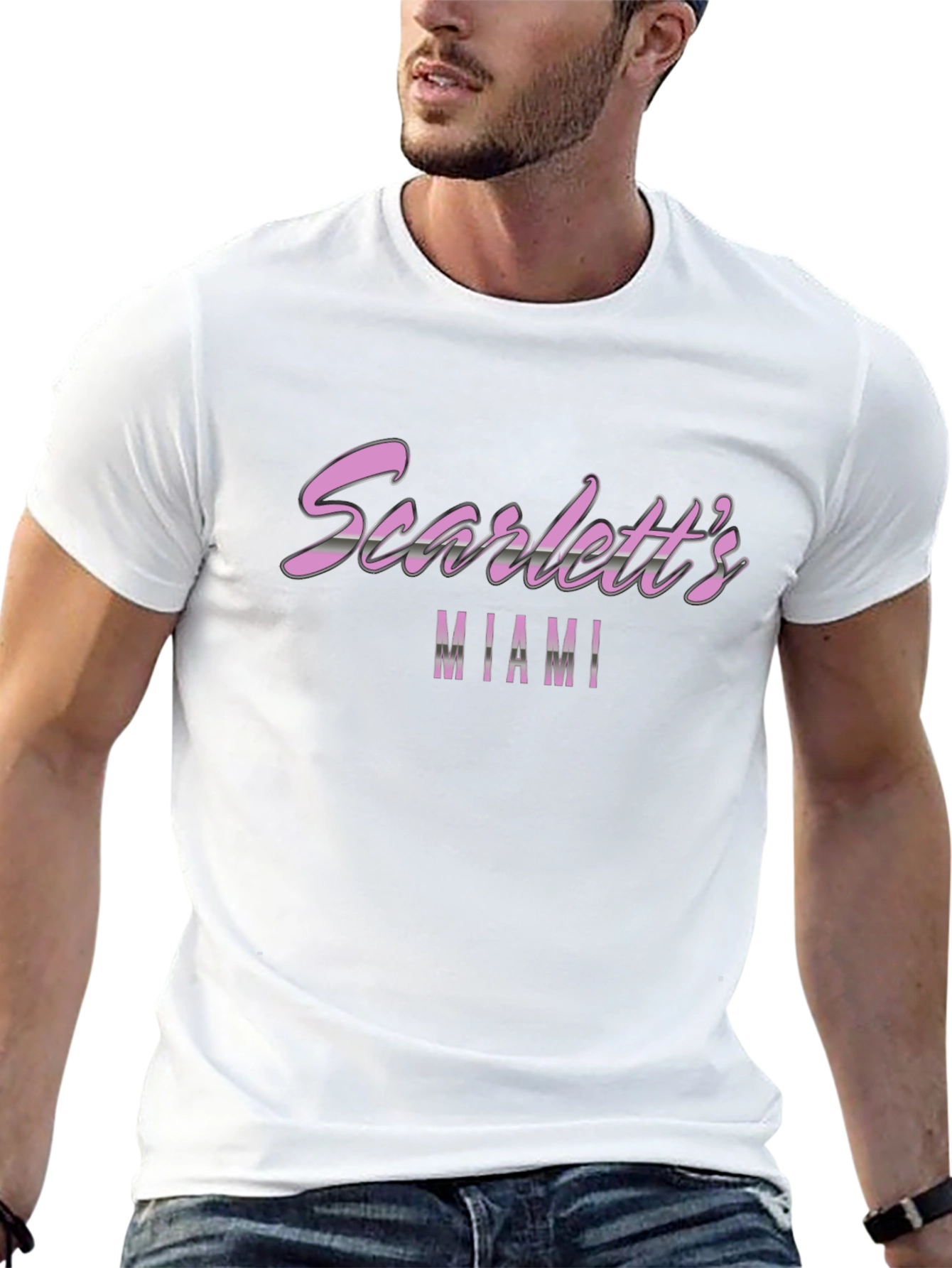 Scarletts Miami Black T-Shirt