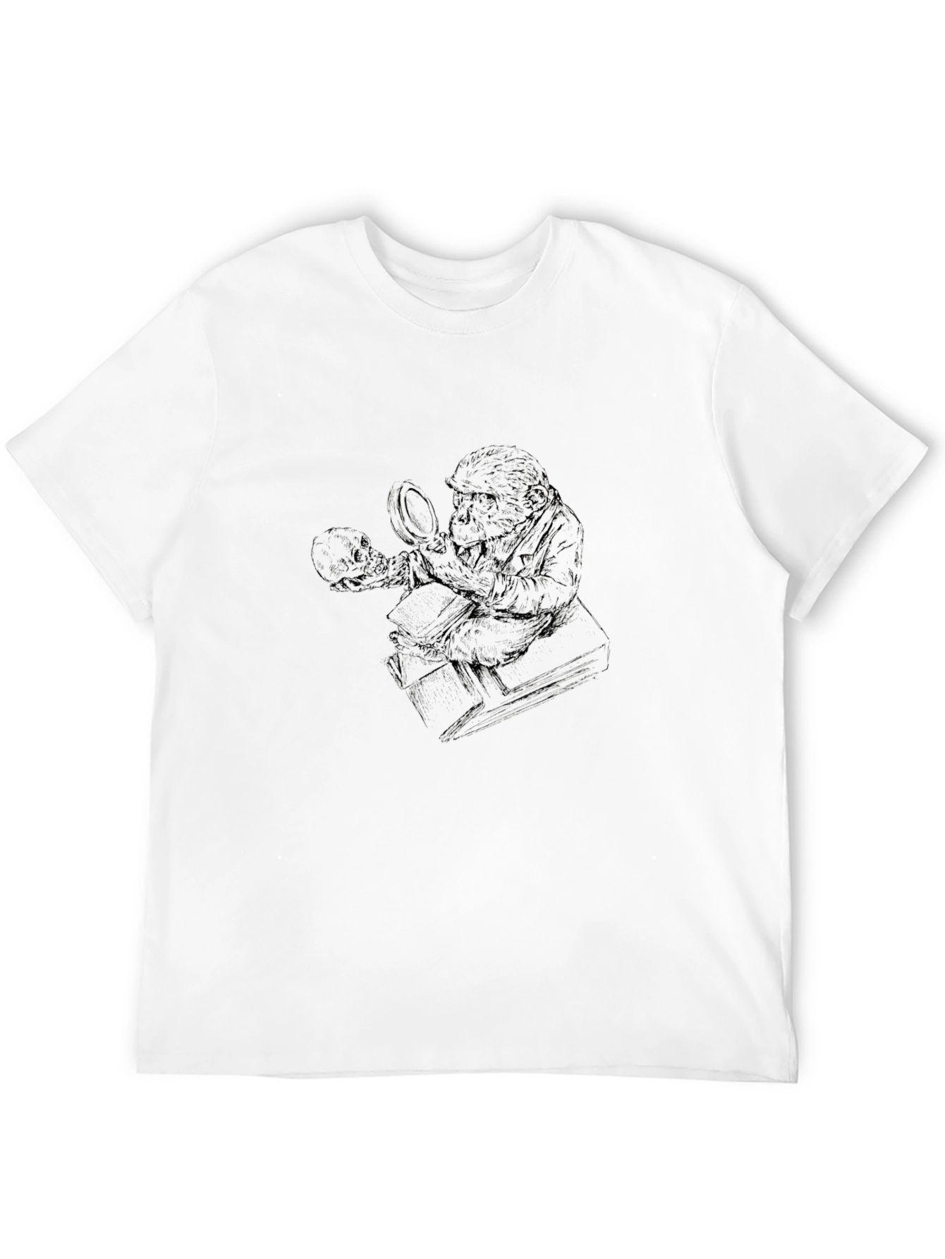 Intricate Santa Graphic Print Black T-Shirt