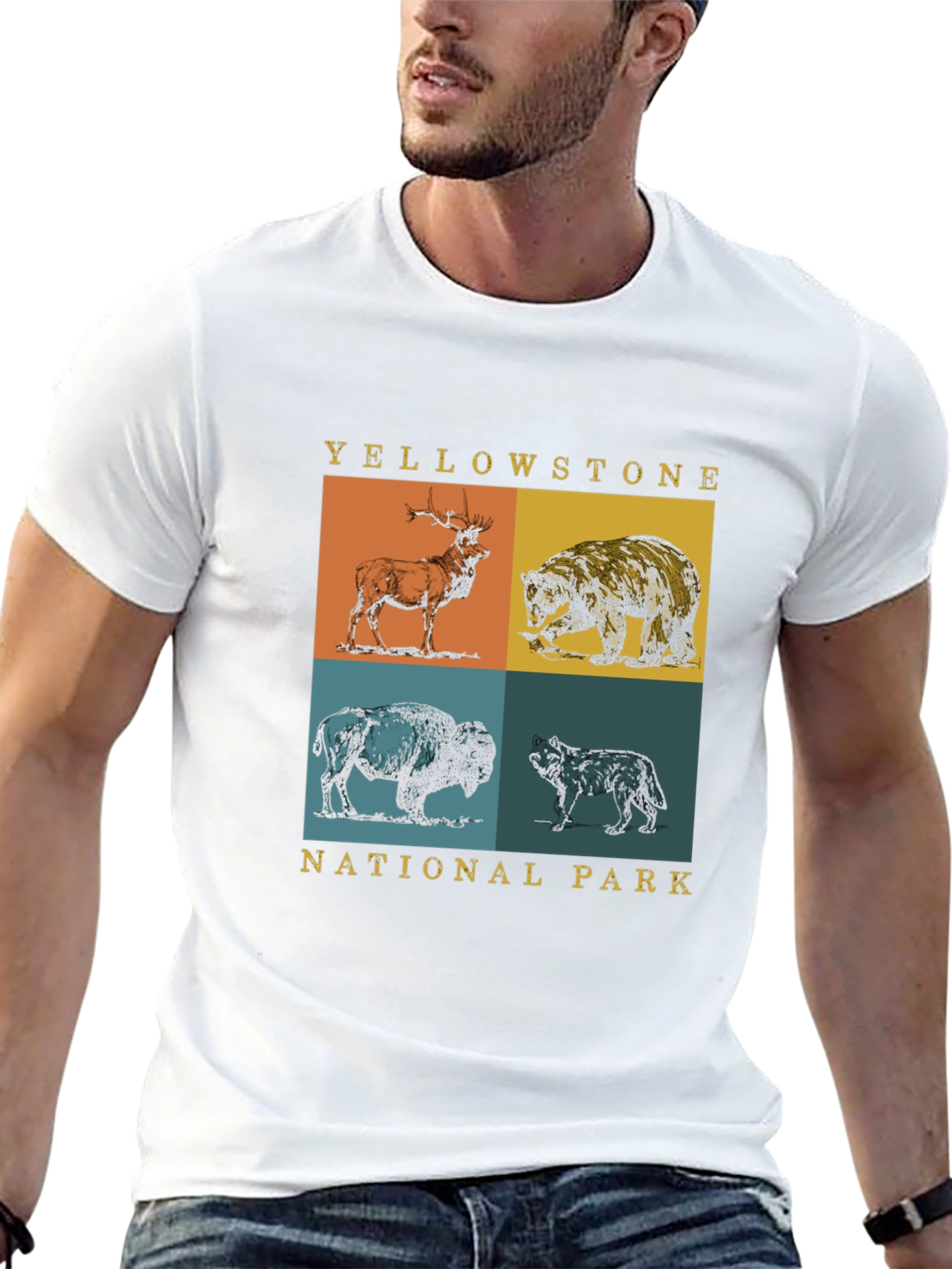 Yellowstone National Park Animals Graphic Tee