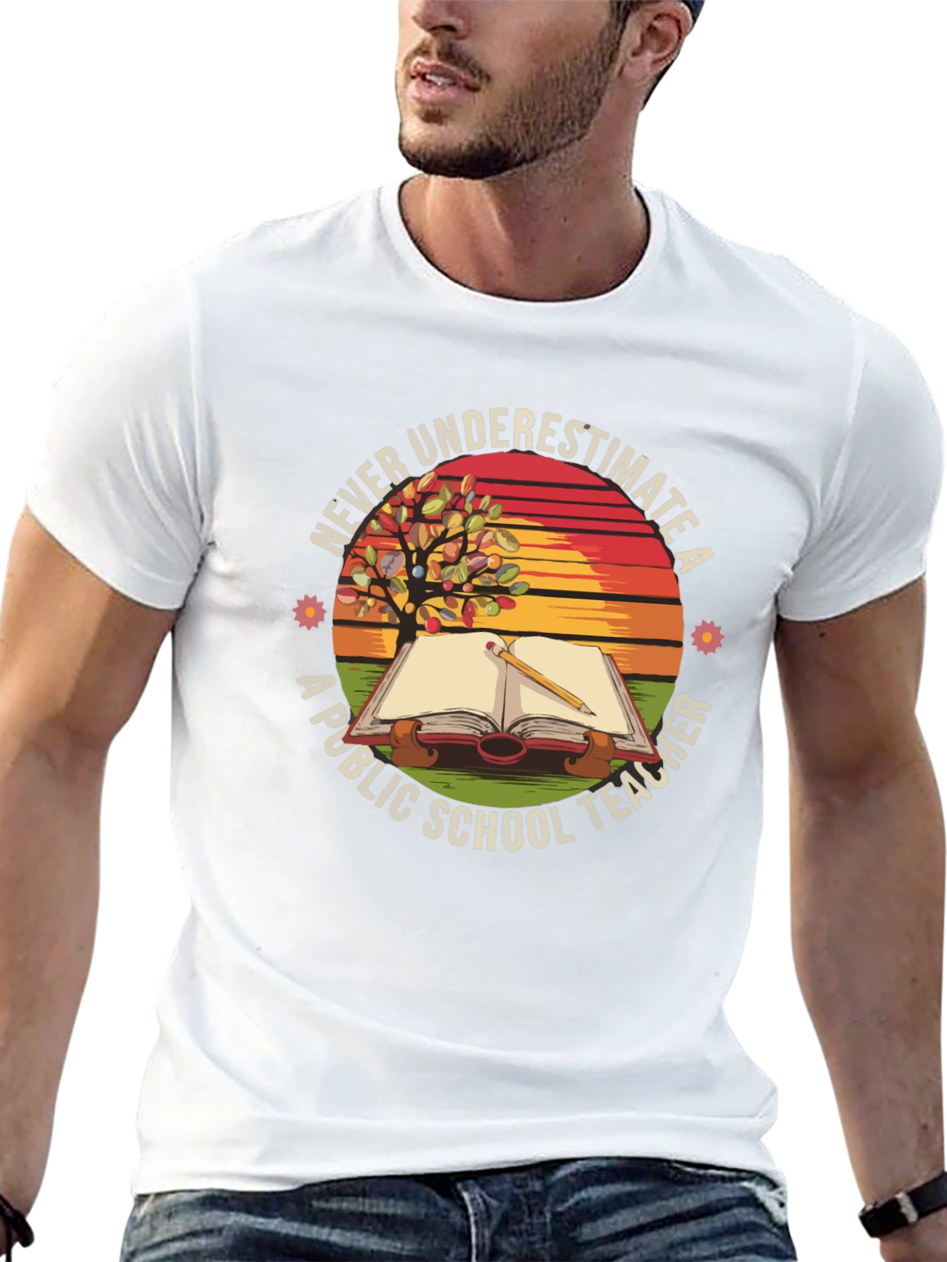 Never Underestimate a Public School Teacher T-Shirt