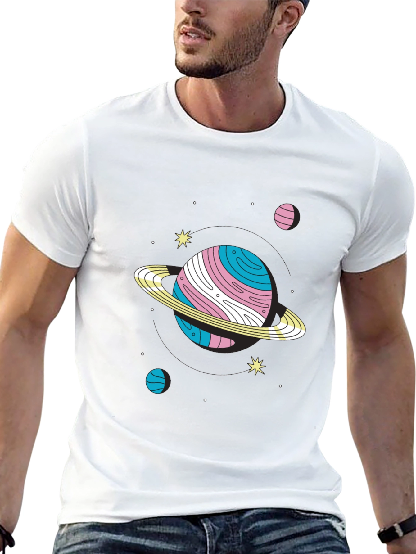 Trans Pride Planet Graphic T-Shirt