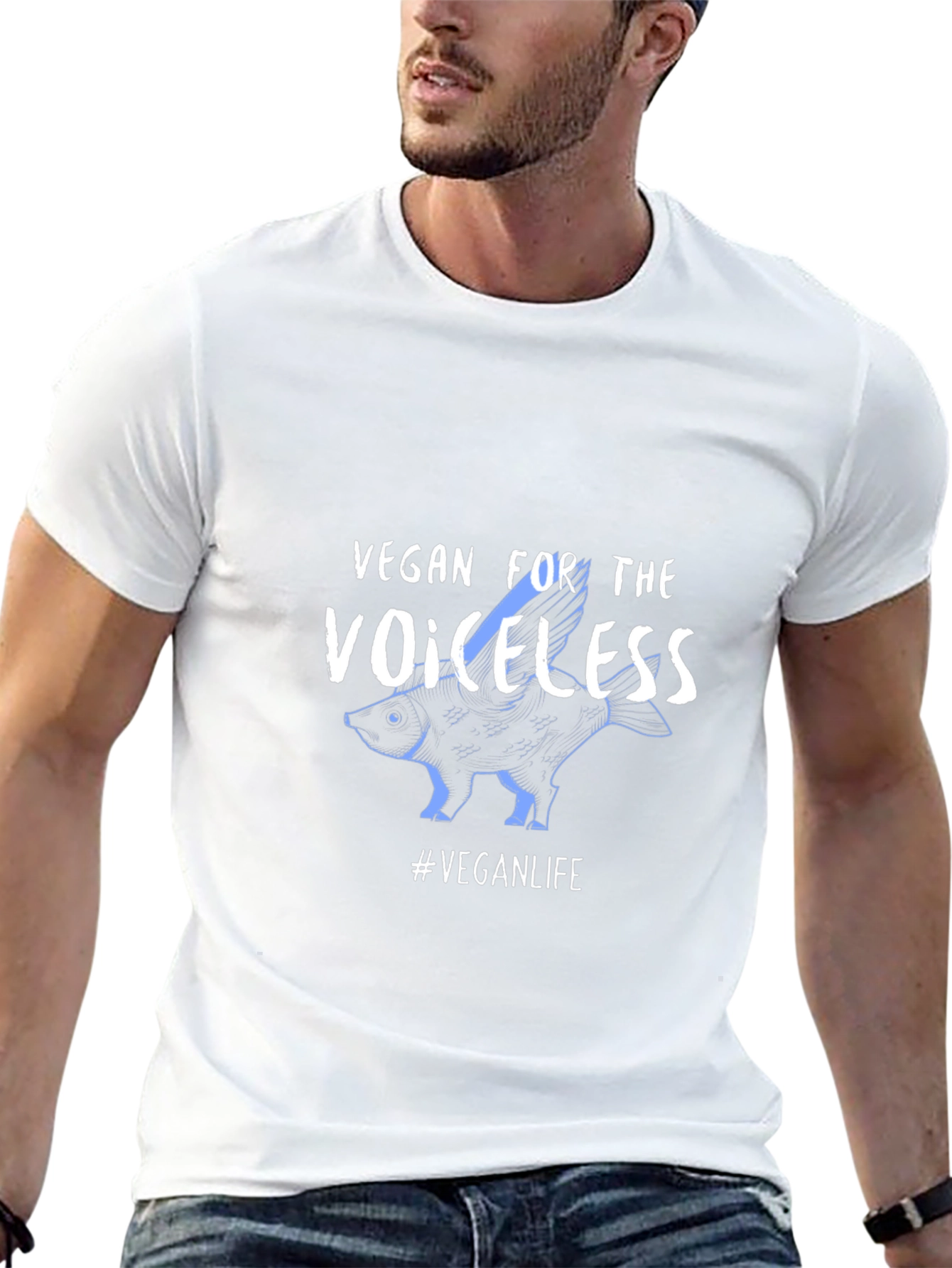 Vegan For The Voiceless Black T-Shirt