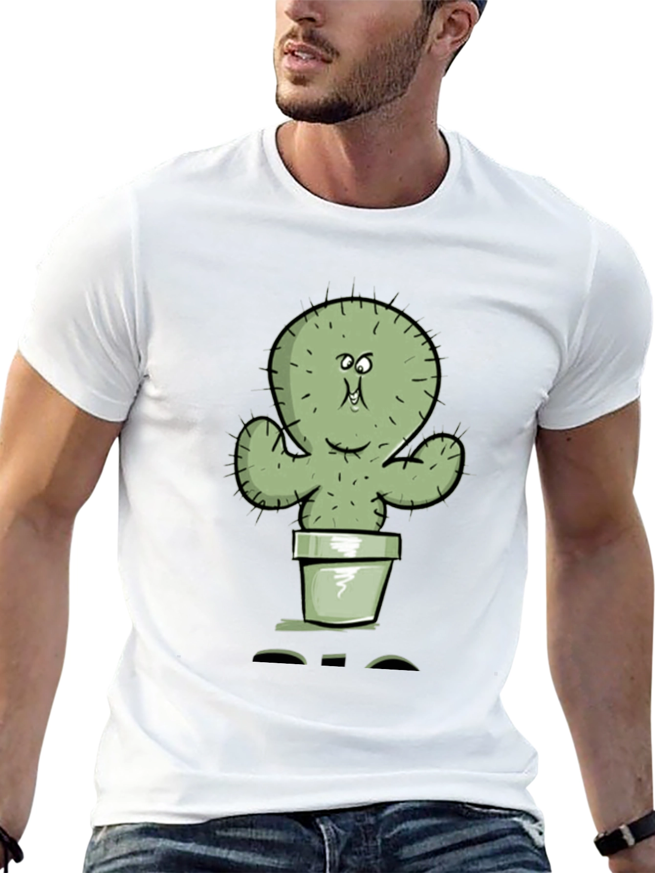 Funny Cartoon Cactus T-Shirt