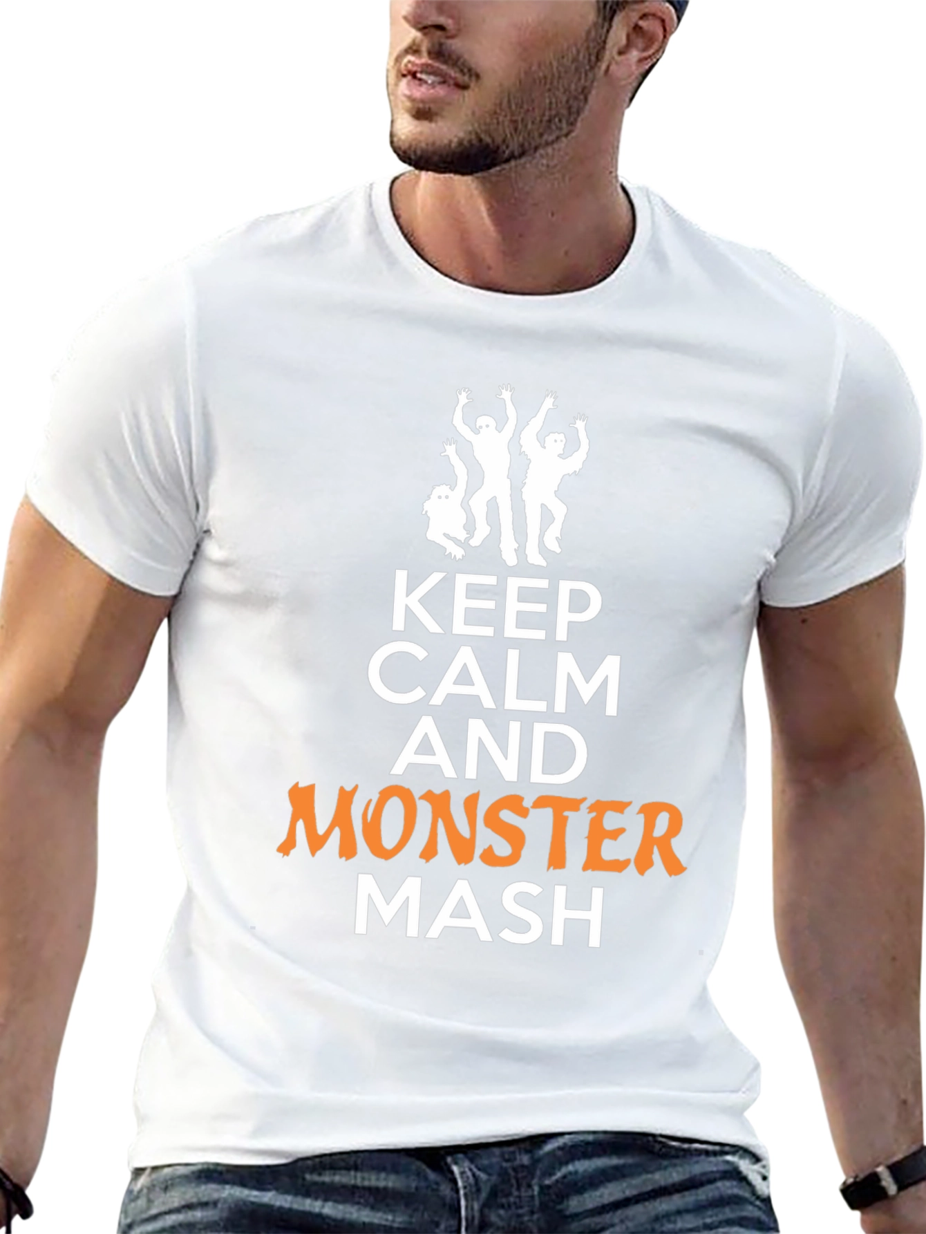 Keep Calm Monster Mash Halloween Graphic Tee