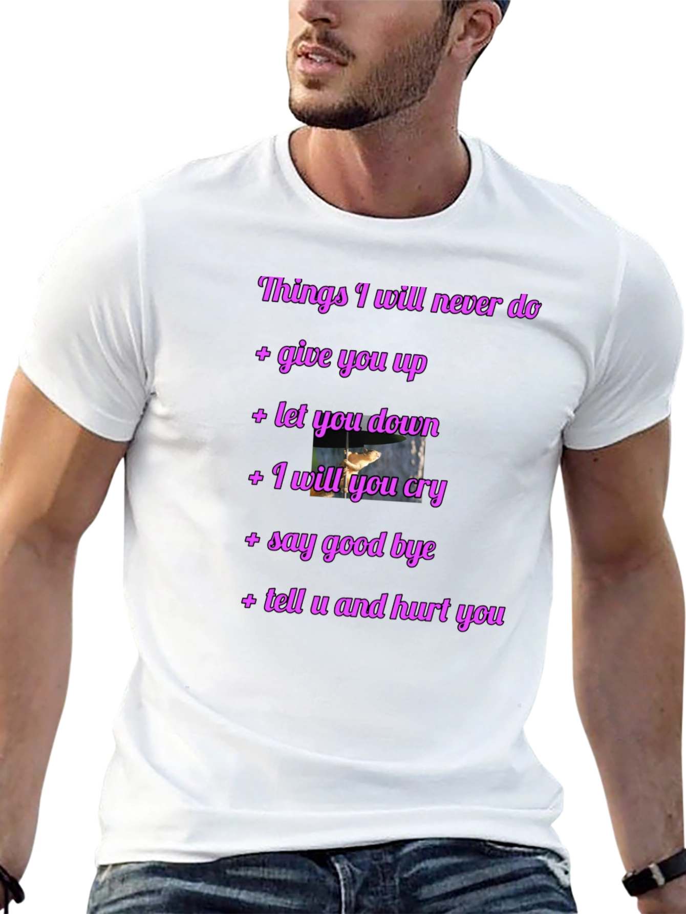 Rick Roll Never Gonna Give You Up Funny T-Shirt