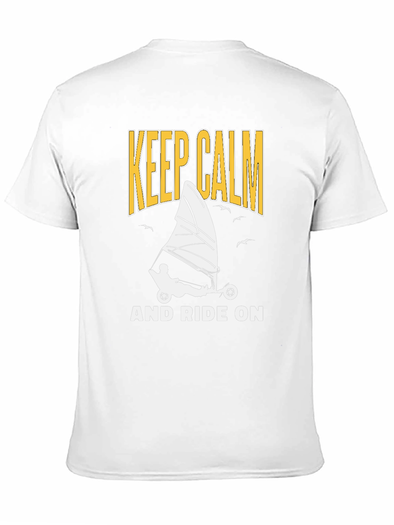 Keep Calm And Ride On Black T-Shirt