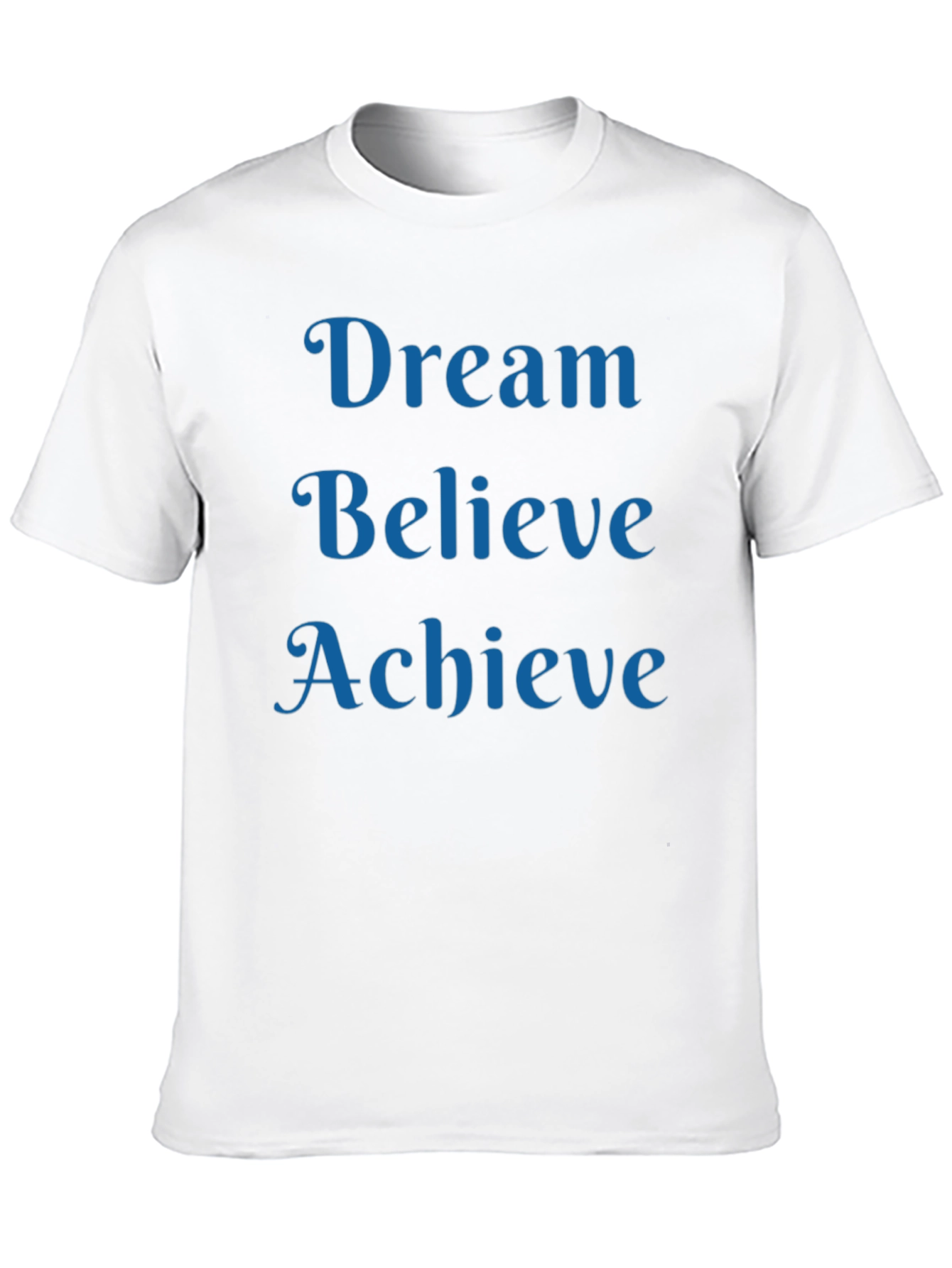 Dream Believe Achieve T-Shirt Motivational Black Tee