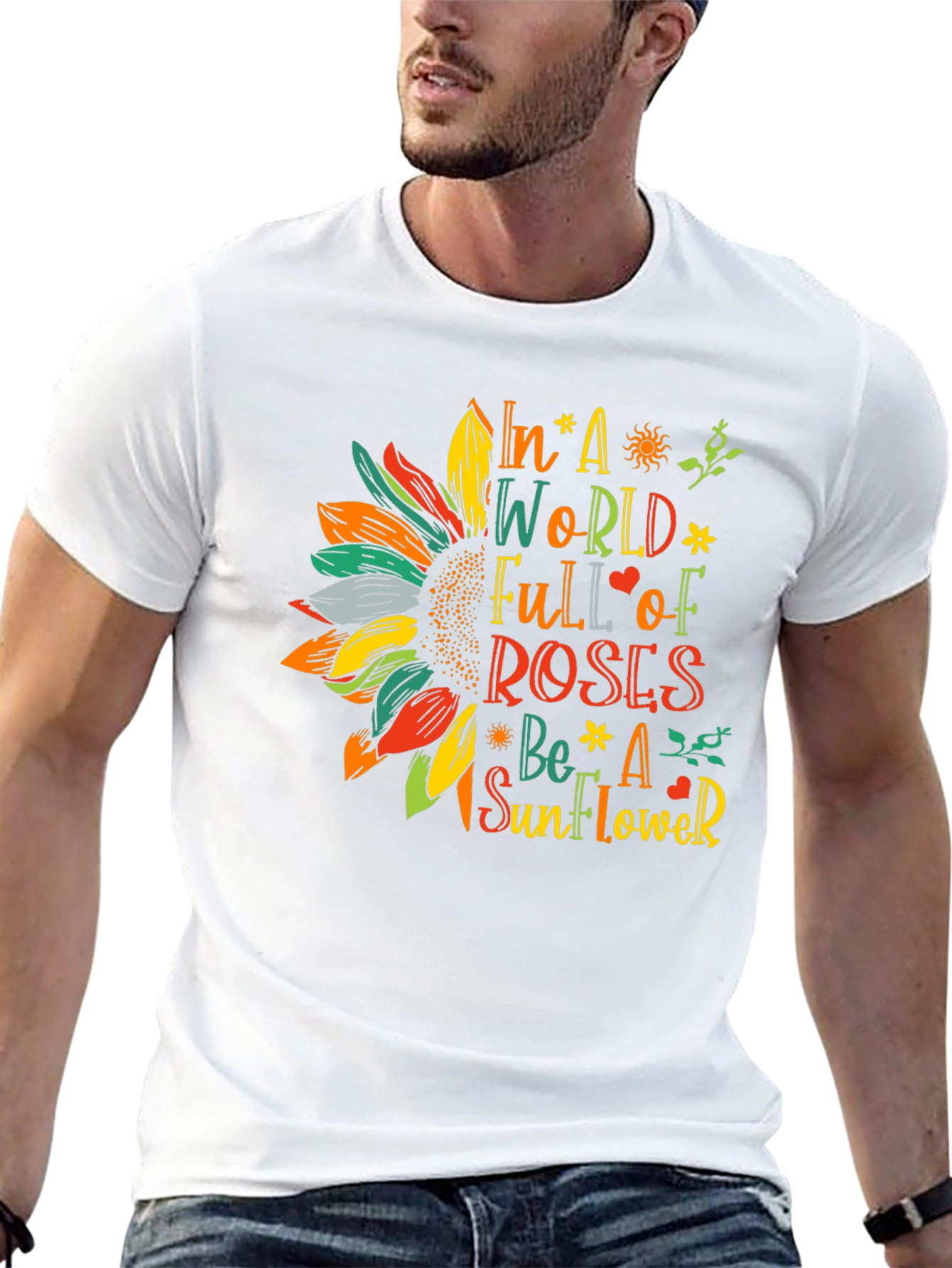 Sunflower Graphic T-Shirt - Be a Sunflower