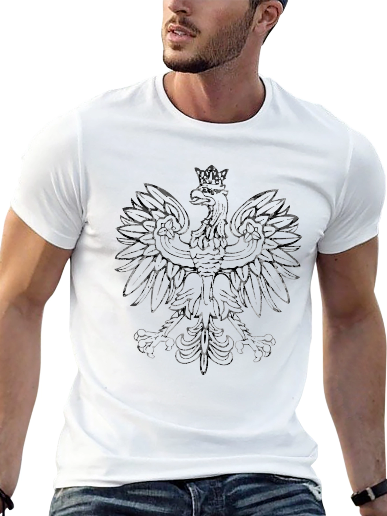 Polish Eagle Graphic Tee - Black