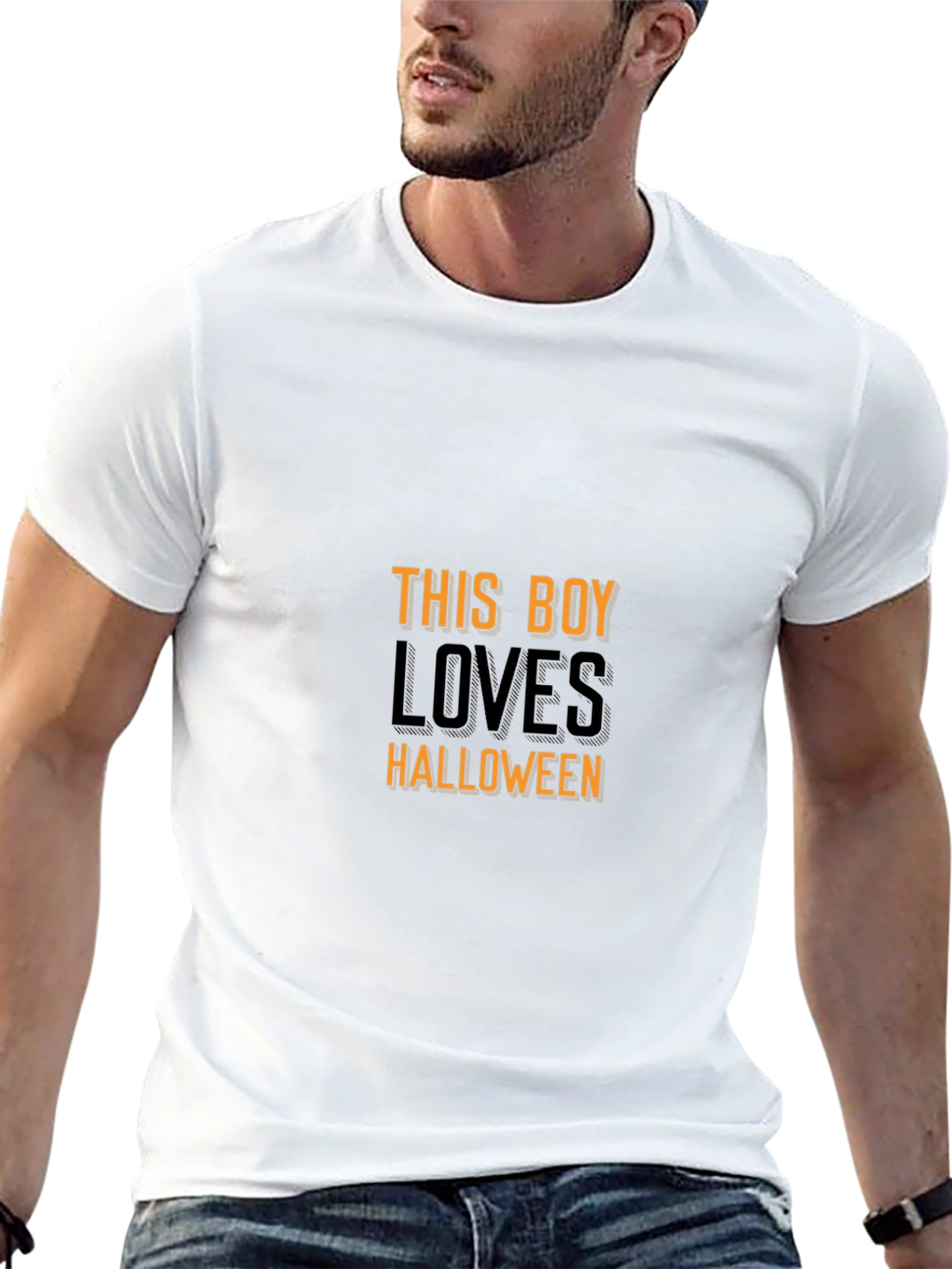This Boy Loves Halloween Graphic Tee
