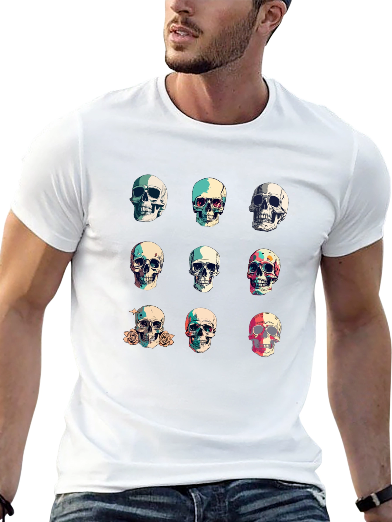 Skull Graphic Tee - Stylish Dark Fashion