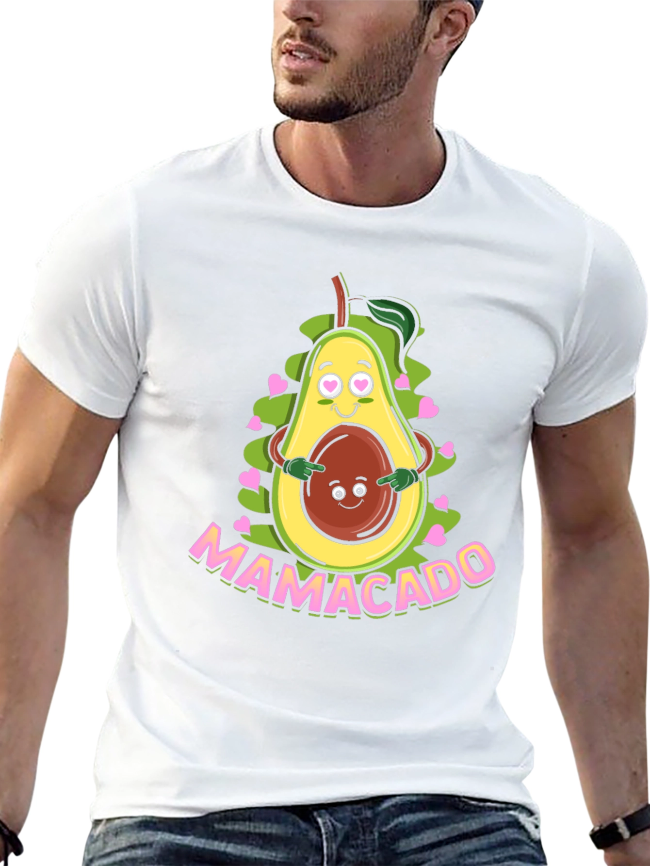 Mamacado Graphic T-Shirt - Cute Avocado Mom Tee