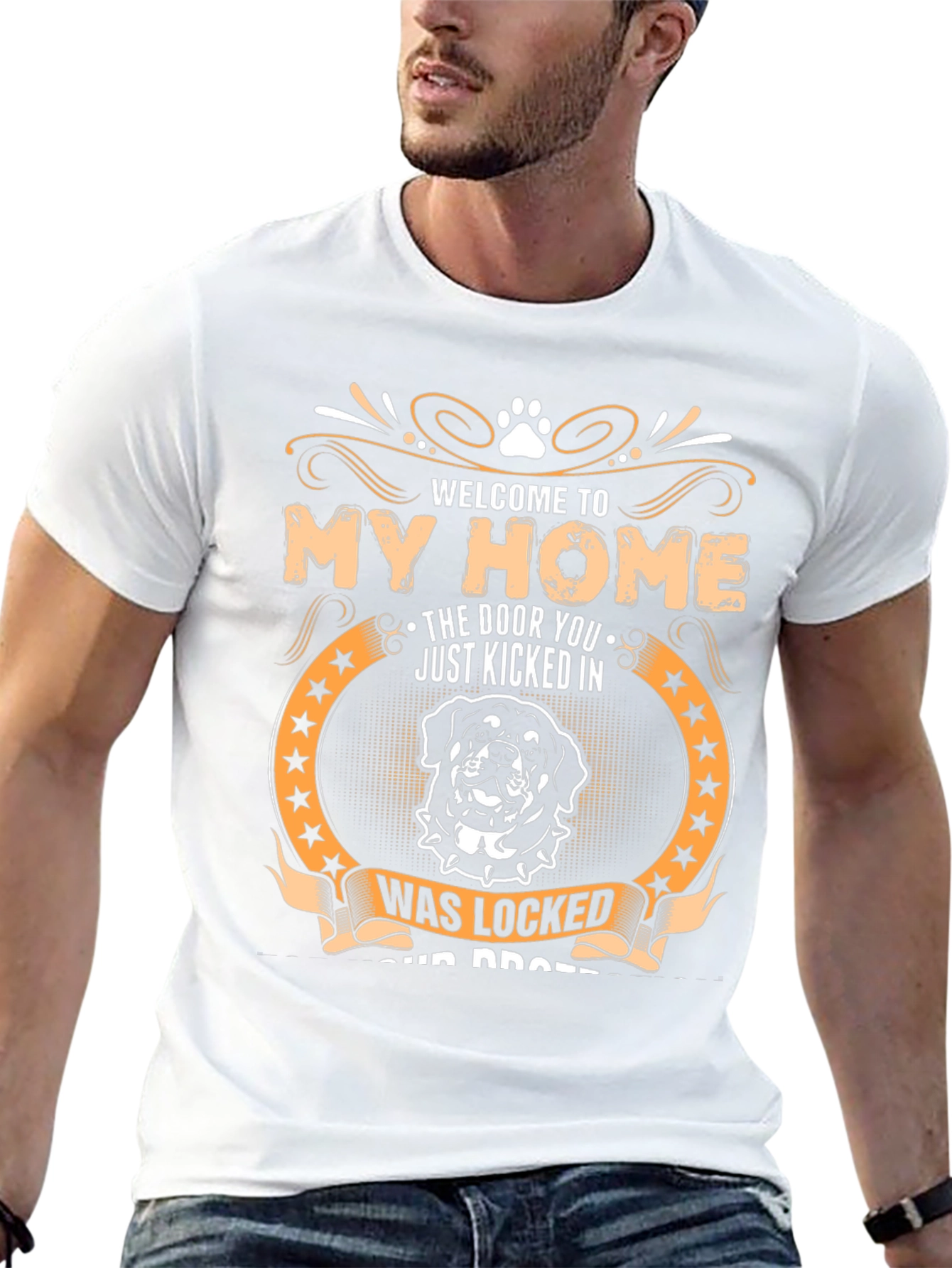 Welcome to My Home Rottweiler Graphic T-Shirt