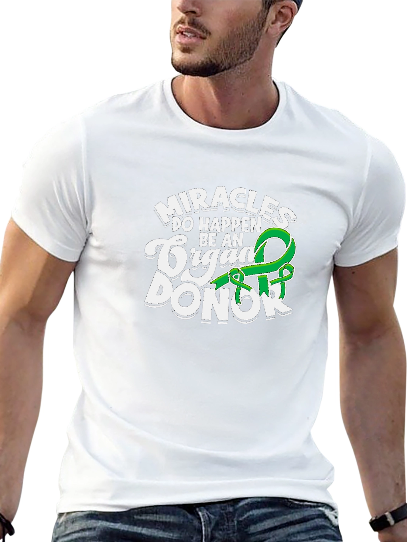 Miracles Happen Organ Donor Graphic T-Shirt