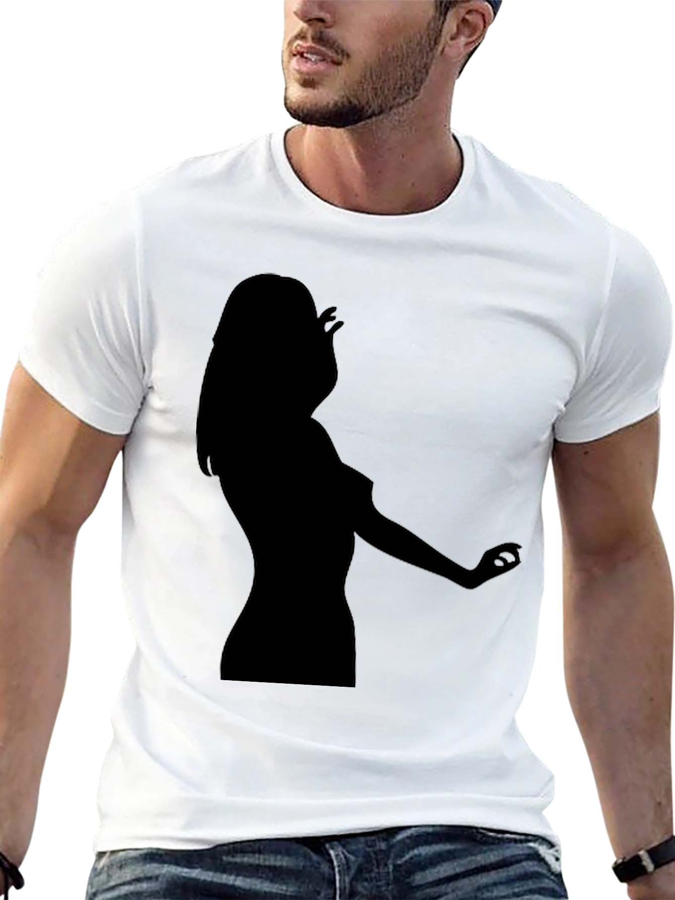 Black Tee - Silhouette Design