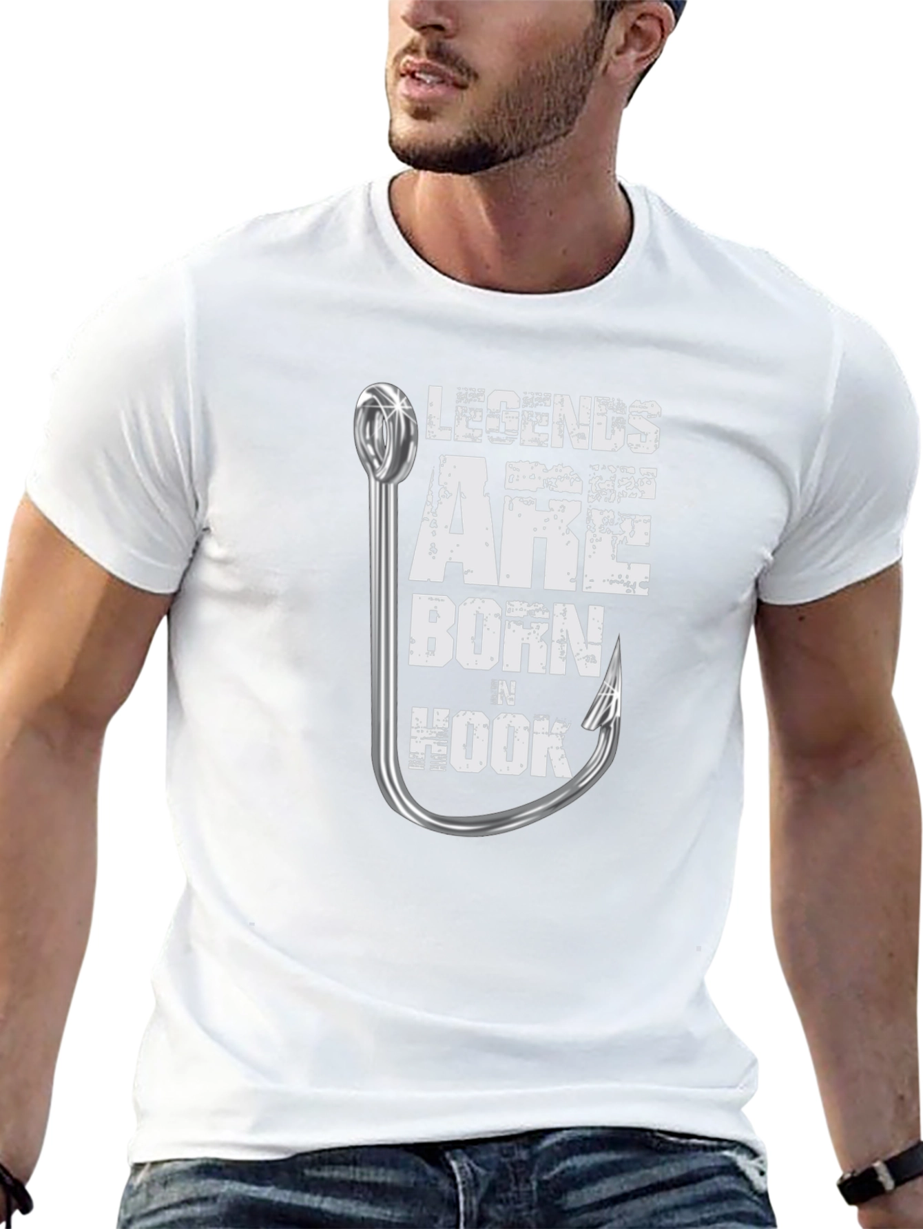 Legends Are Born n Hook Fishing T-Shirt