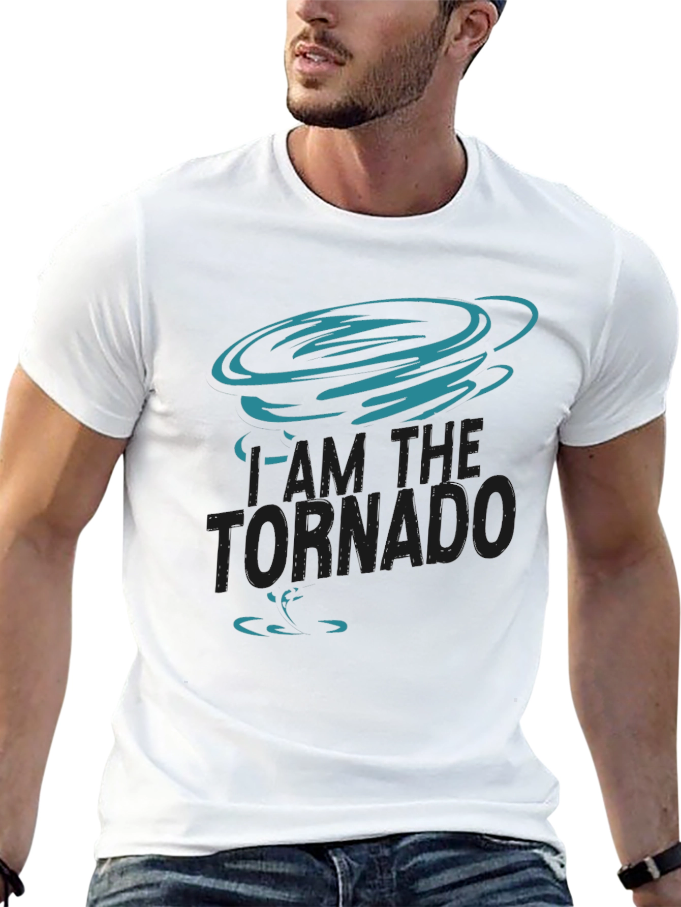 I am the Tornado Graphic T-Shirt - Black