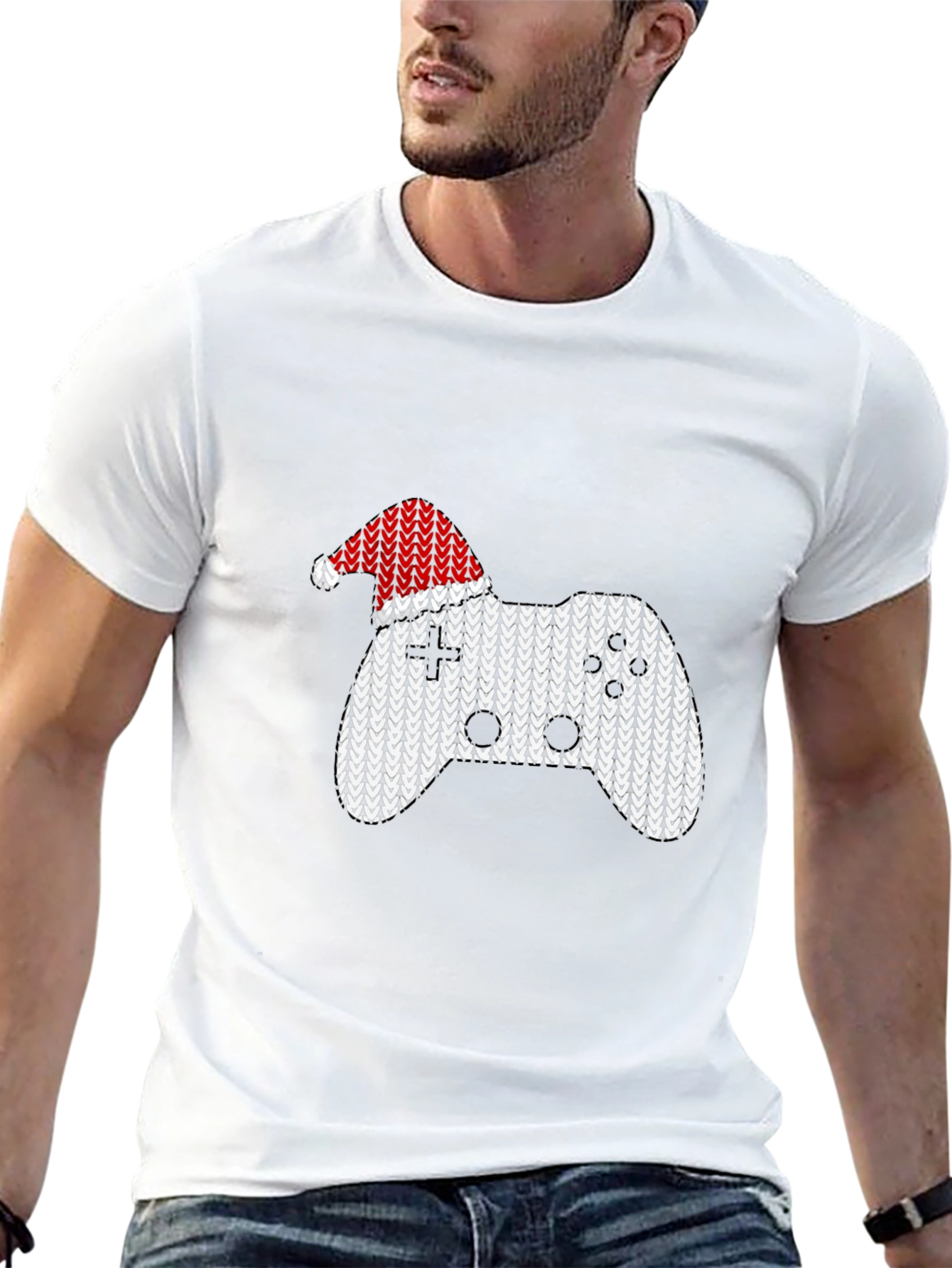 Gamer Christmas Controller Graphic Tee