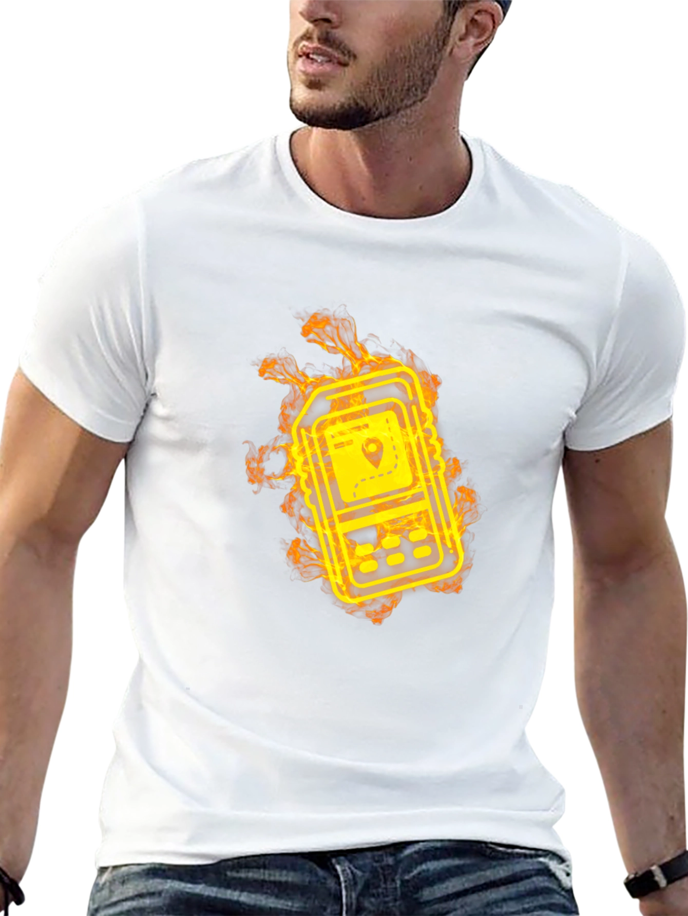 Fiery GPS Navigator Graphic T-Shirt
