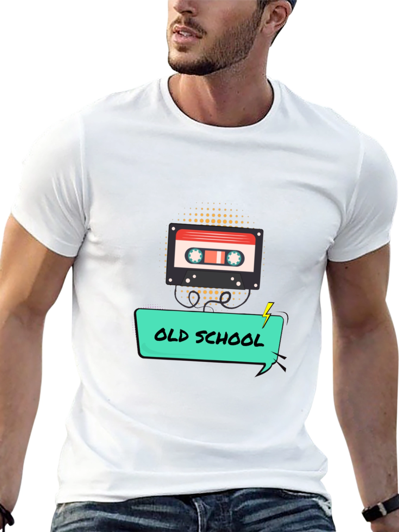 Retro Old School Cassette Tape Graphic T-Shirt