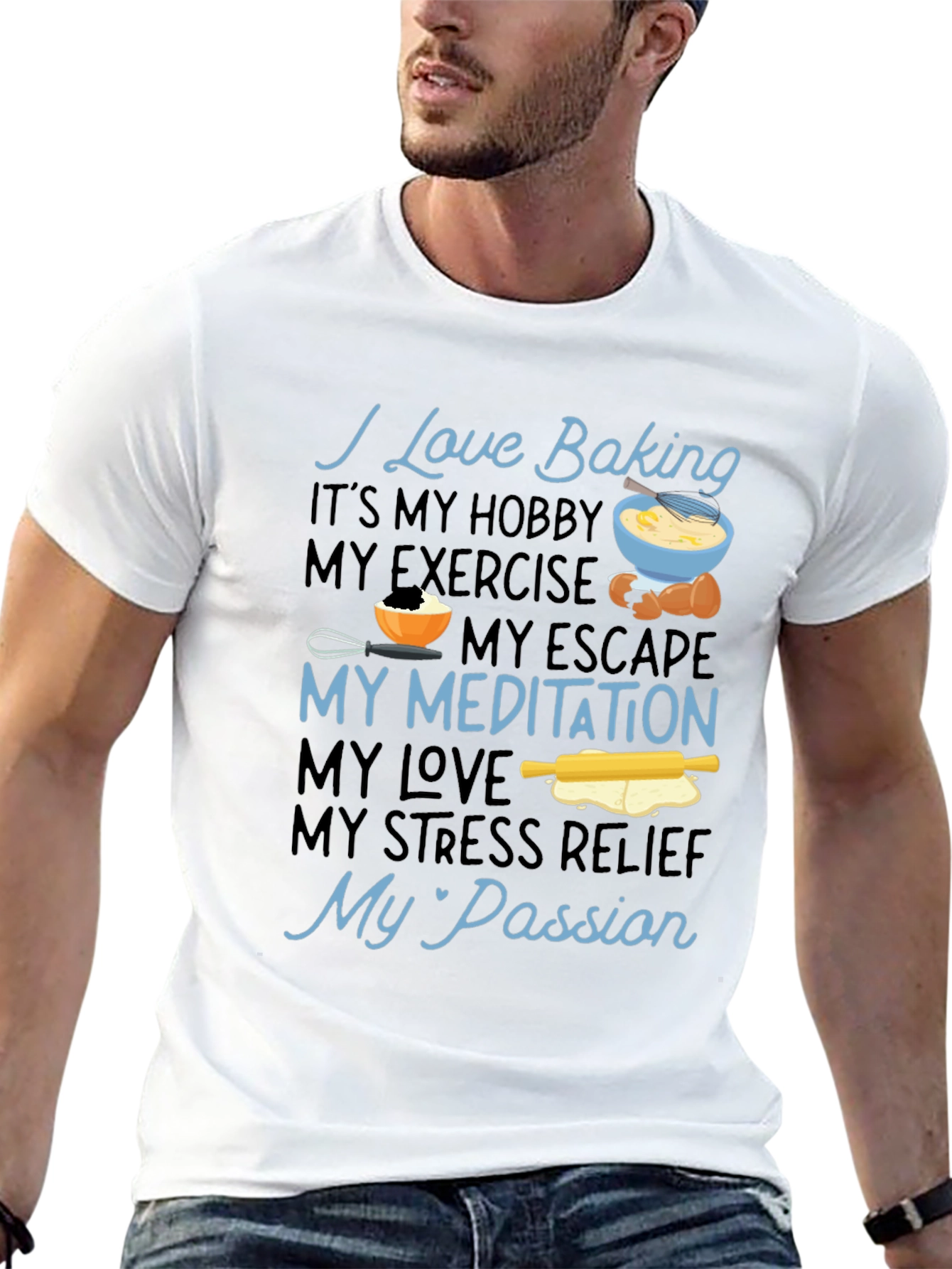 I Love Baking Hobby T-Shirt