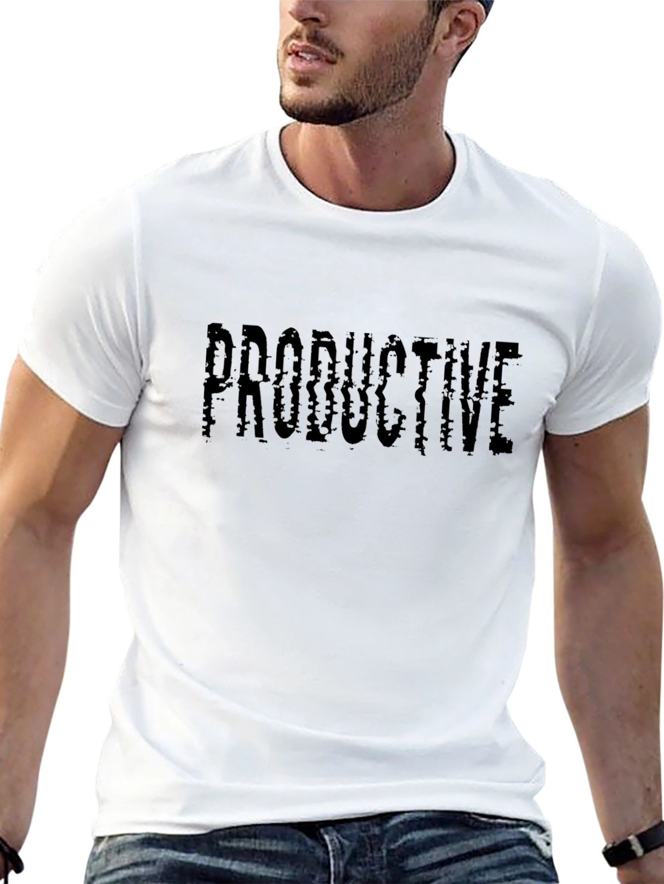 Productive Black T-Shirt - Stylish Comfort