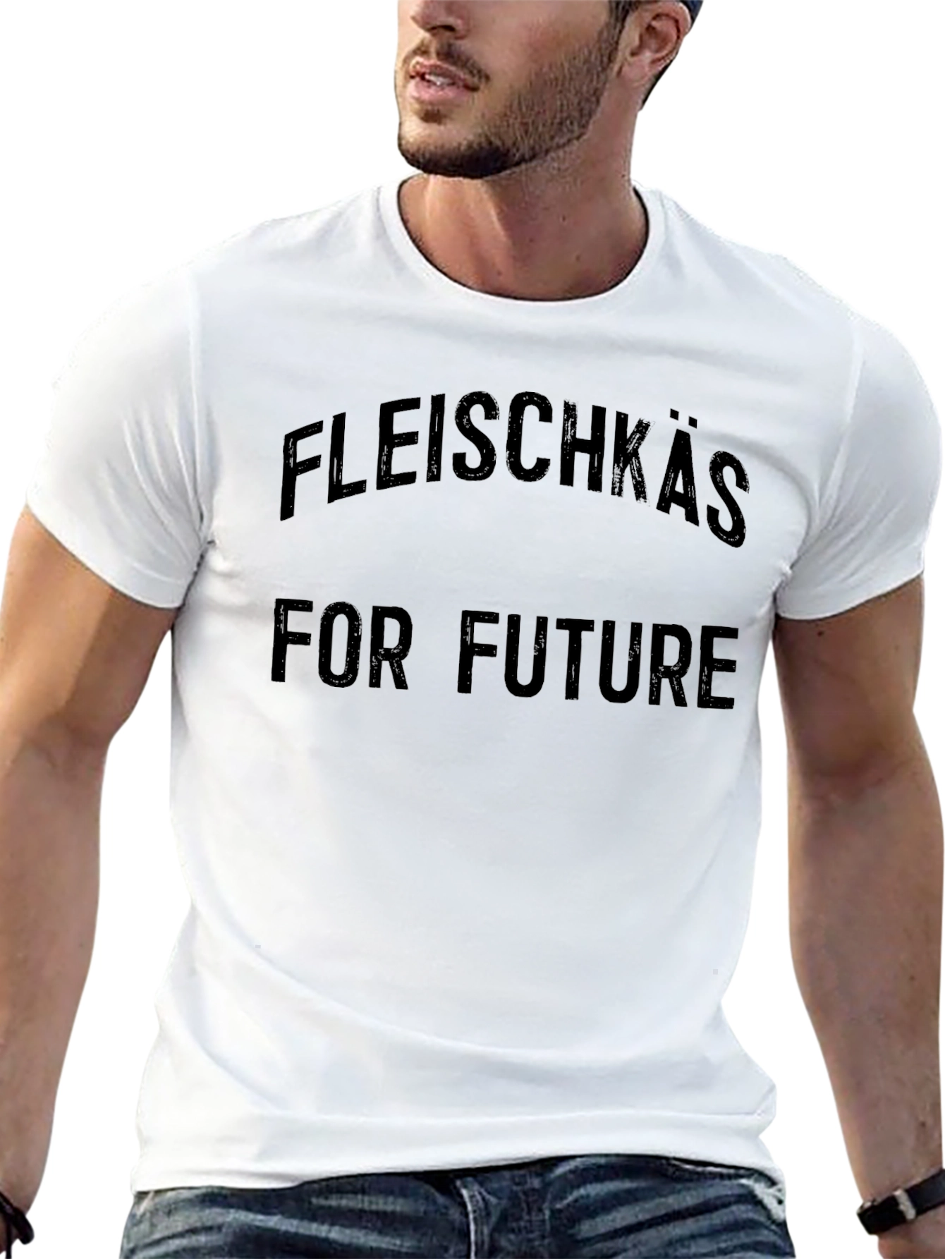 Fleischkäse For Future Black Graphic T-Shirt