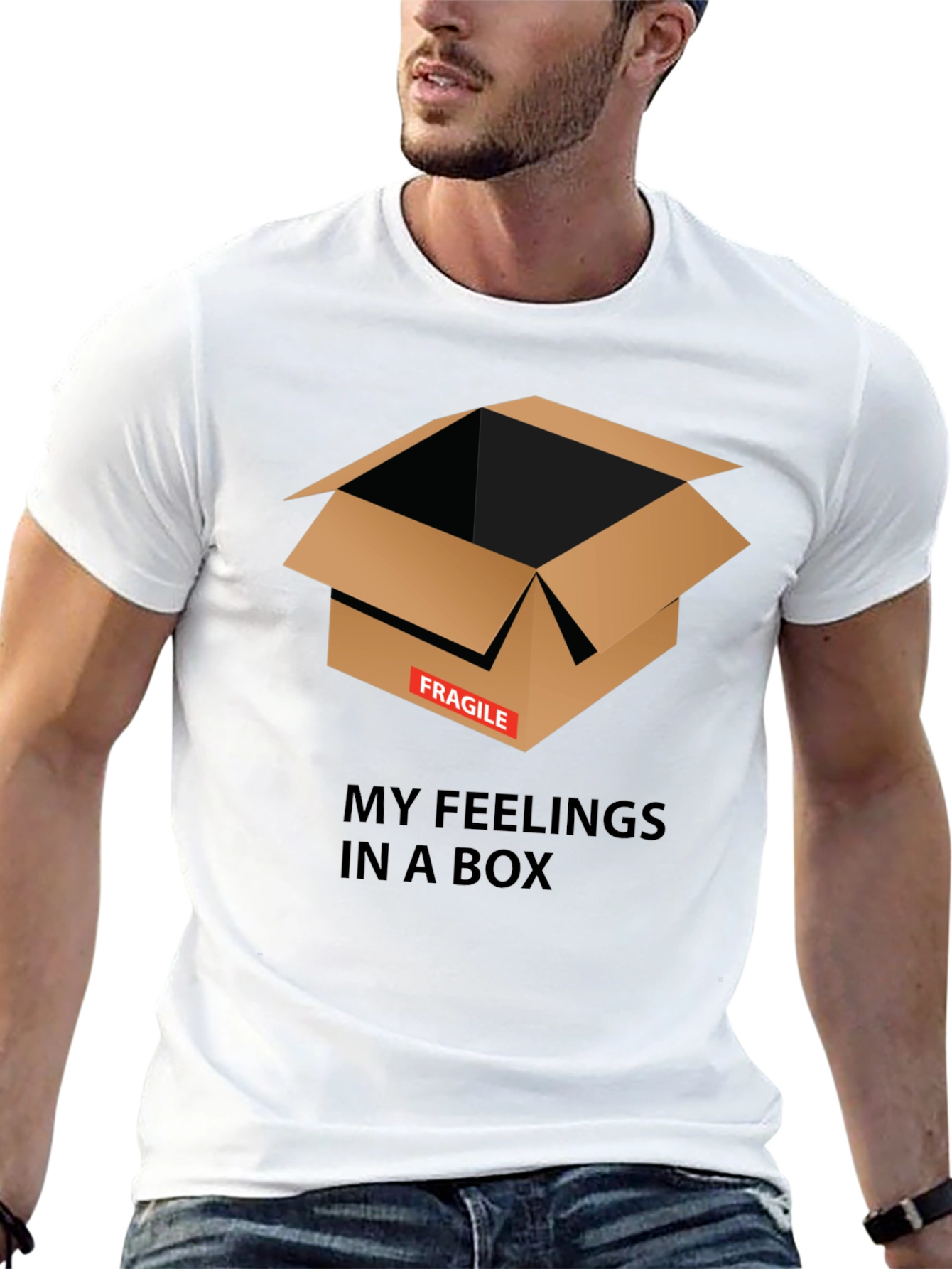 Fragile Feelings Box Graphic Tee - Unisex