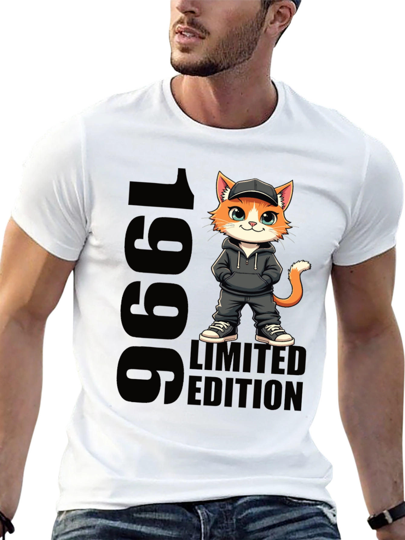 1996 Limited Edition Cat Graphic T-Shirt