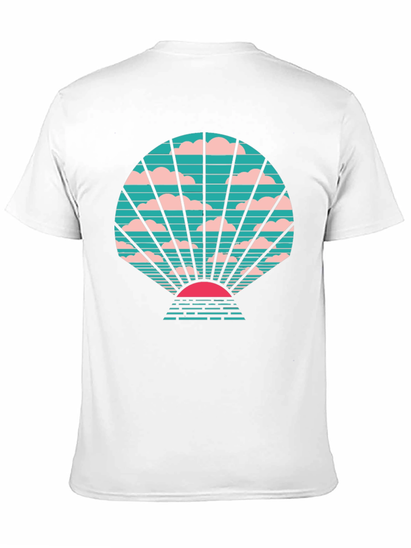 Retro Sunset Graphic Tee - Stylish Black T-Shirt